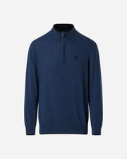 Half zip cashmere m - Azzurro