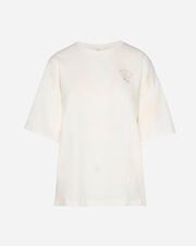 Oversized small logo w - Bianco
