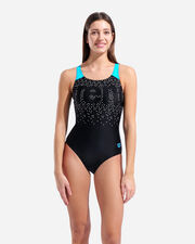 Painterly swim pro back w - Nero