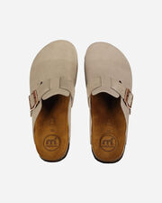 Cork close toe suede w - Grigio