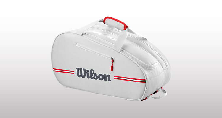 Fodero Padel Wilson bianco e rosso