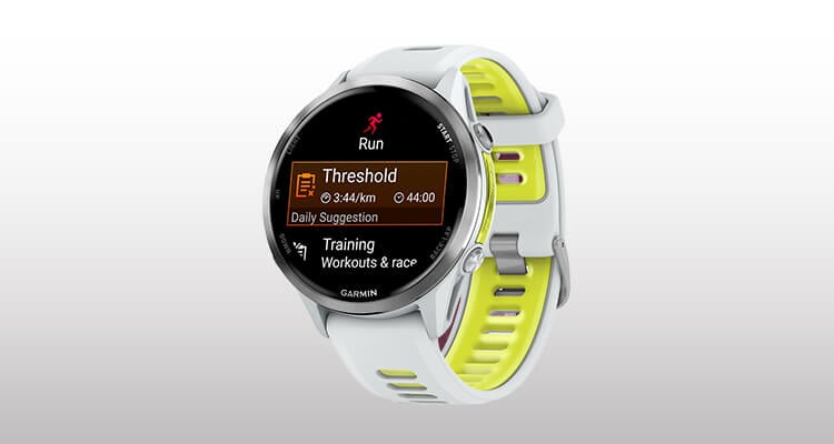 Orologio Garmin bianco e giallo Forerunner
