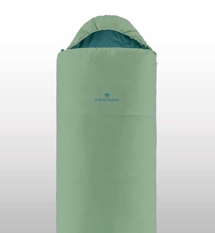 Sacco a pelo rettangolare Ferrino colore verde