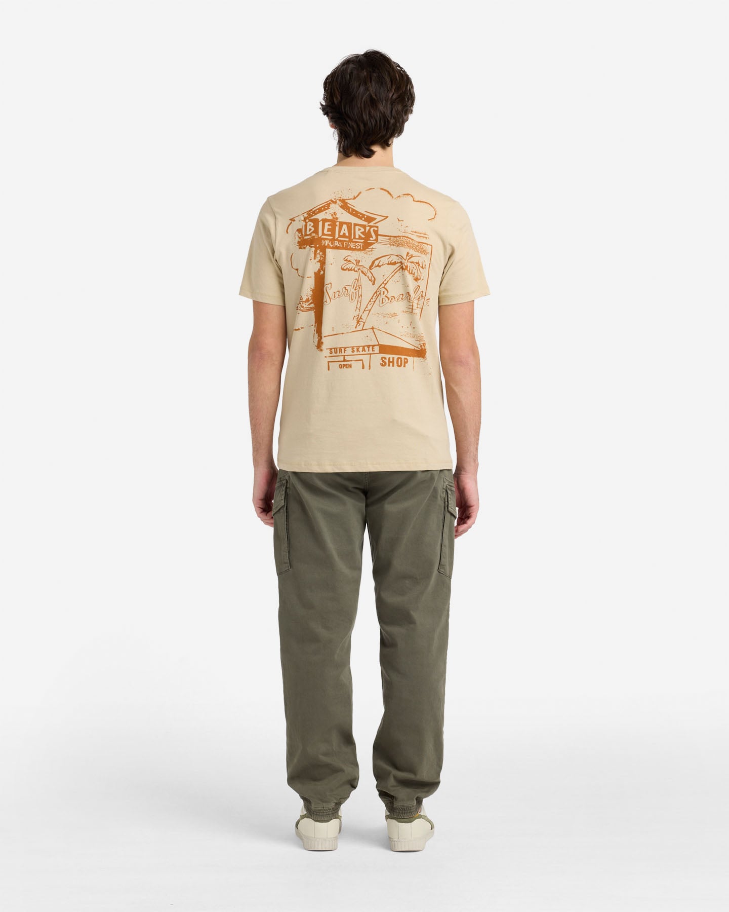 T-shirt BEAR WAVES AFTER WAVES M - Beige - 3 | Cisalfa Sport