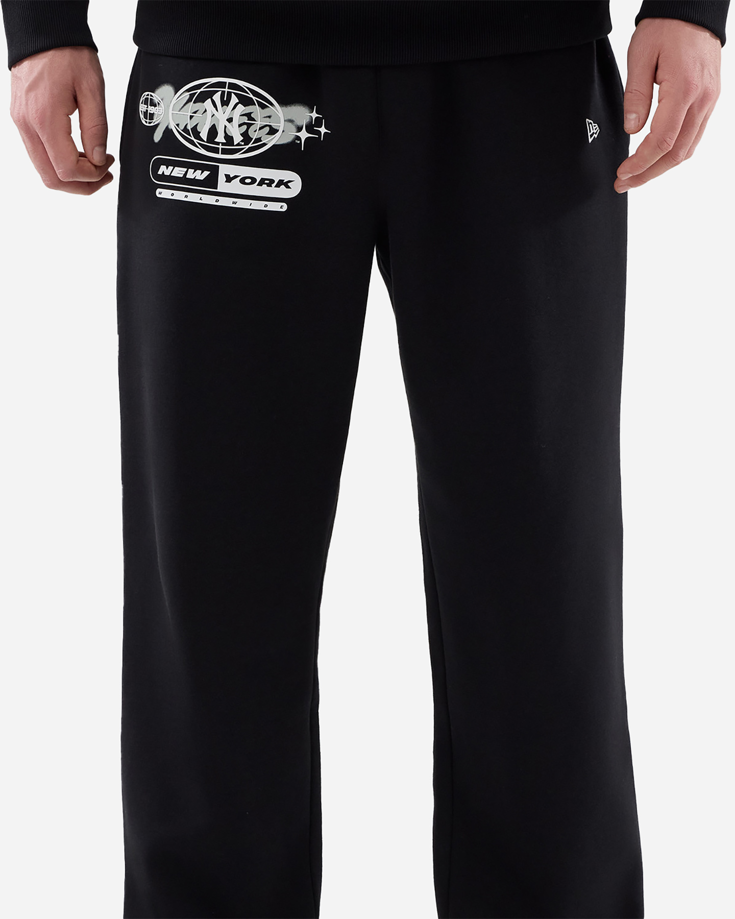 Pantalone NEW ERA BASIC M - Nero - 2 | Cisalfa Sport