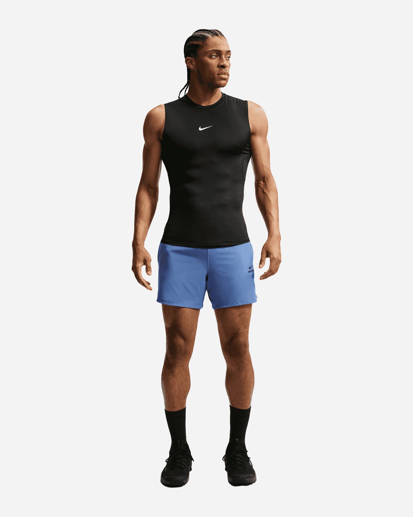Short training NIKE DRI FIT PRO M - Blu - 1 | Cisalfa Sport