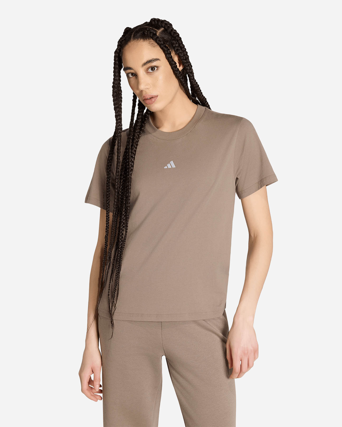 T-shirt ADIDAS ESSENTIALS SMALL LOGO W - Marrone - 1 | Cisalfa Sport