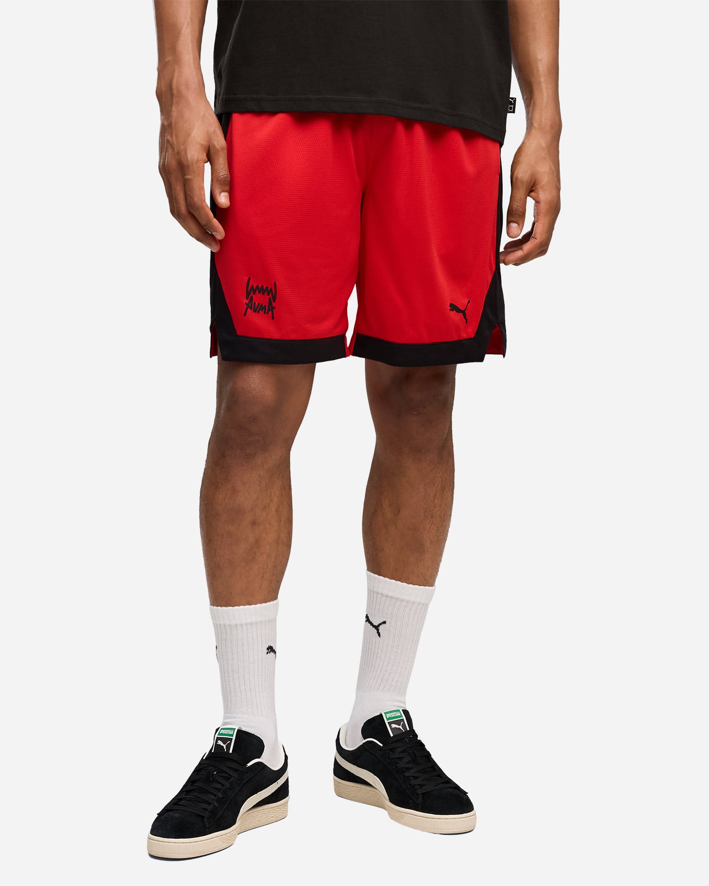 Pantaloncini basket PUMA FUNDAMENTALS M - Rosso - 2 | Cisalfa Sport