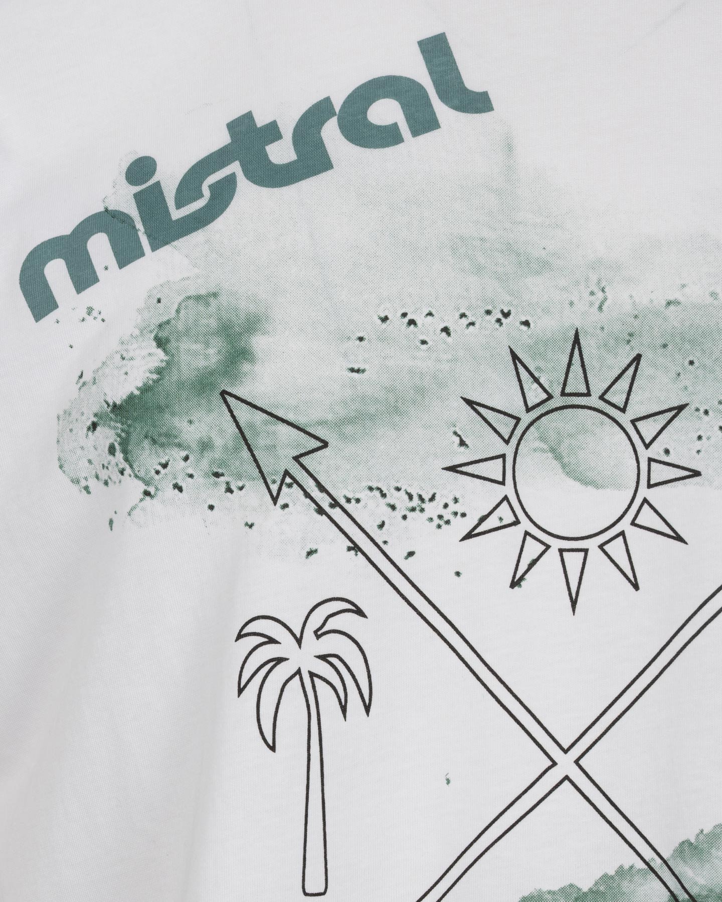 T-shirt MISTRAL ICONIC WAVE M - Bianco - 4 | Cisalfa Sport
