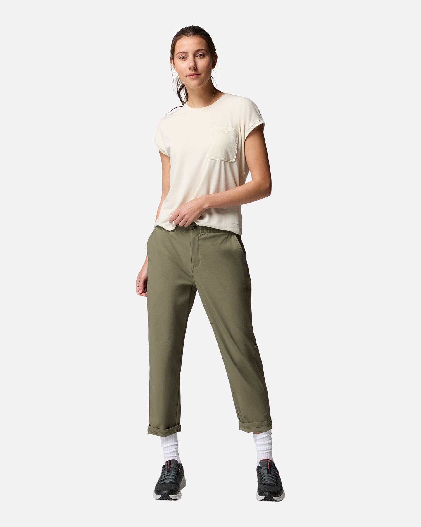 Pantalone outdoor COLUMBIA CEDAR CREST W - Verde - 5 | Cisalfa Sport