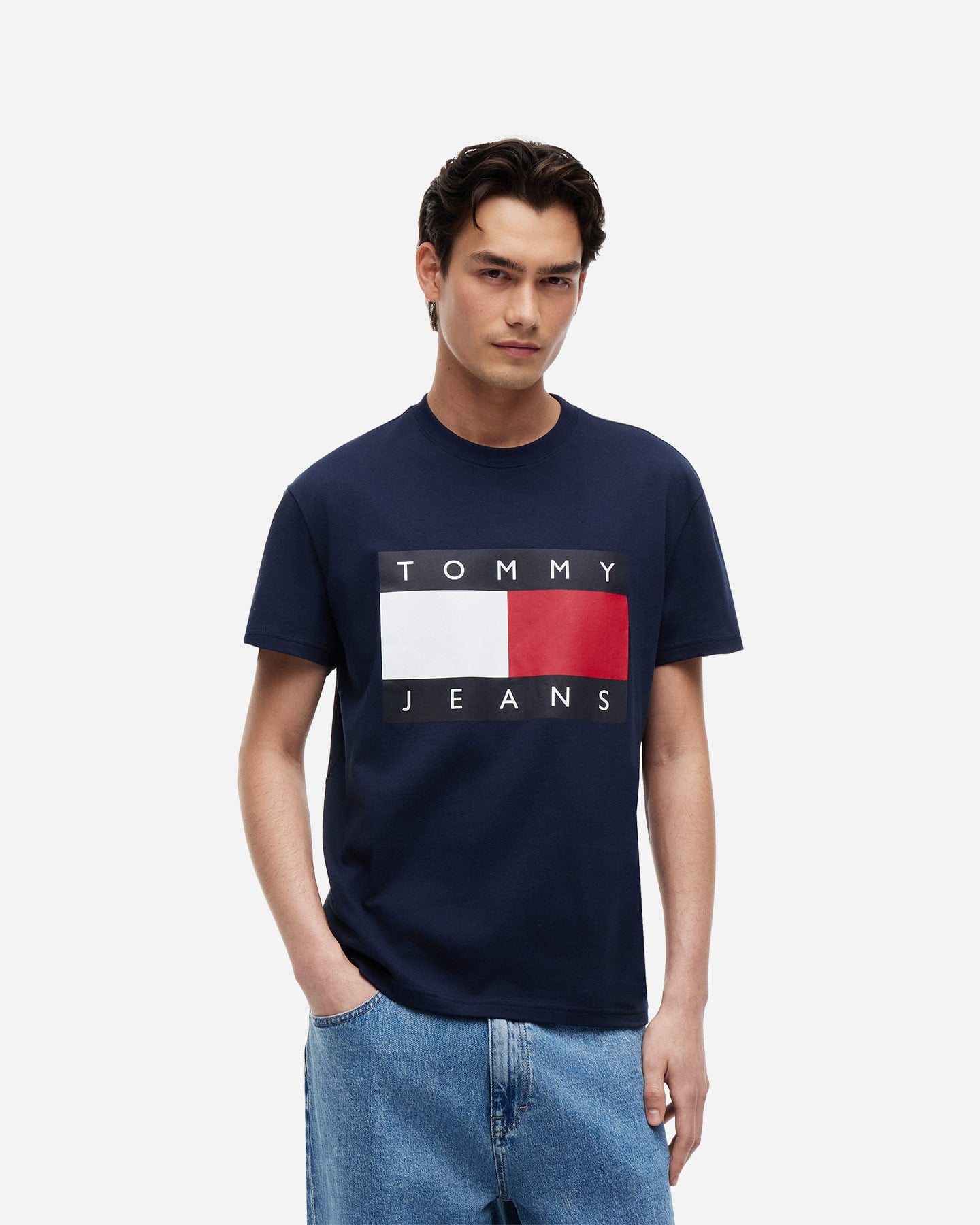 T-shirt TOMMY HILFIGER BIG FLAG CHEST M - Blu - 1 | Cisalfa Sport