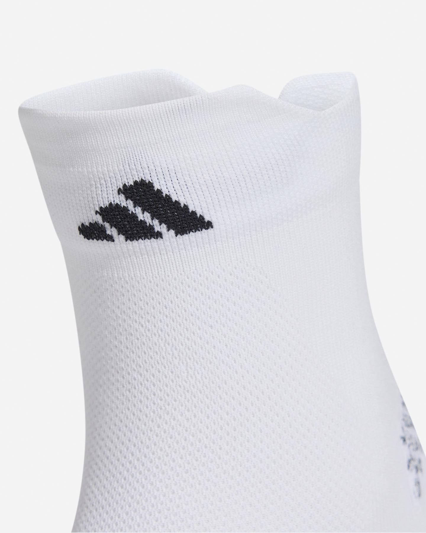 Calze running ADIDAS ADIZERO QUARTER  - Bianco - 2 | Cisalfa Sport
