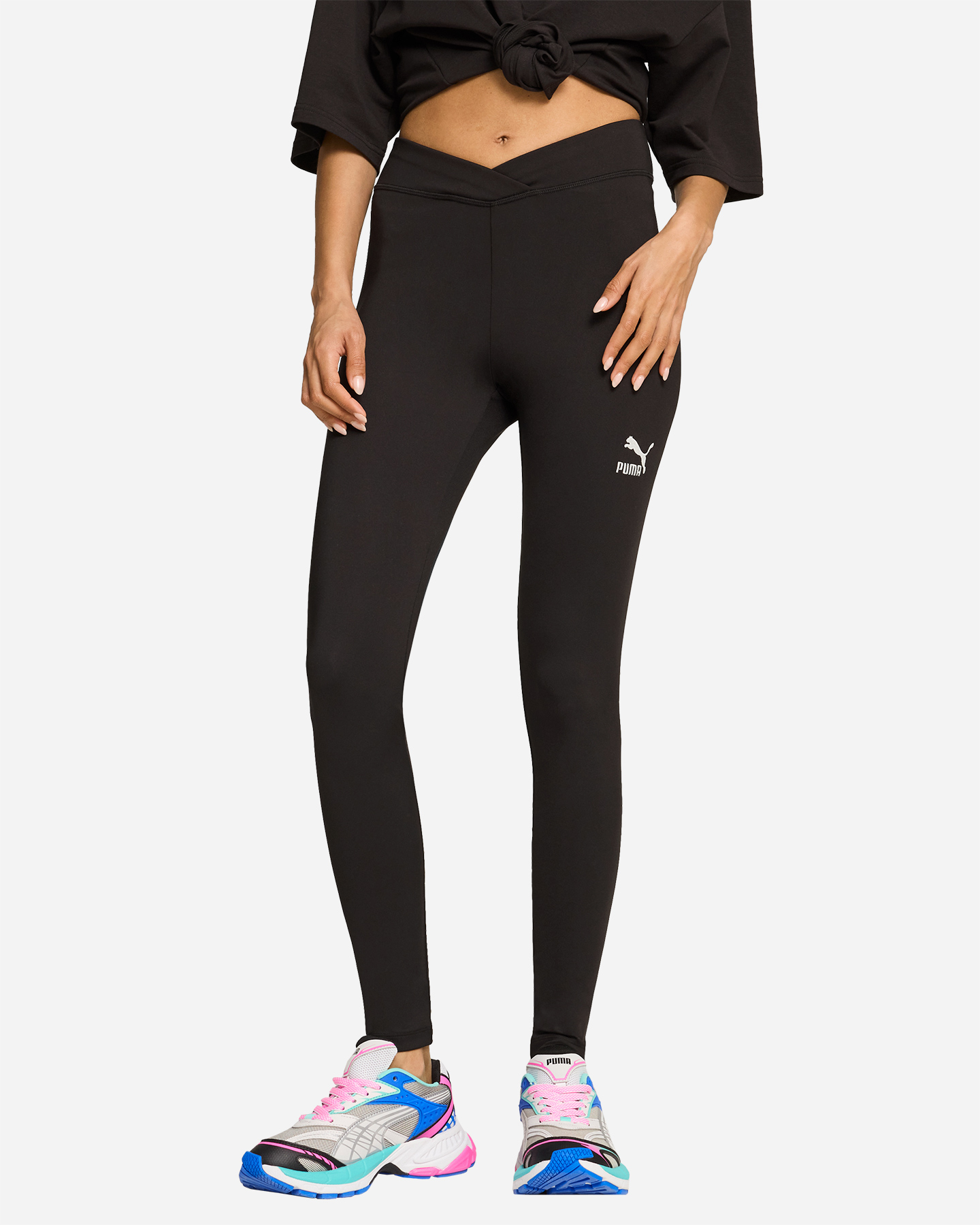 Leggings PUMA SMALL LOGO CLASSICS W - Nero - 2 | Cisalfa Sport