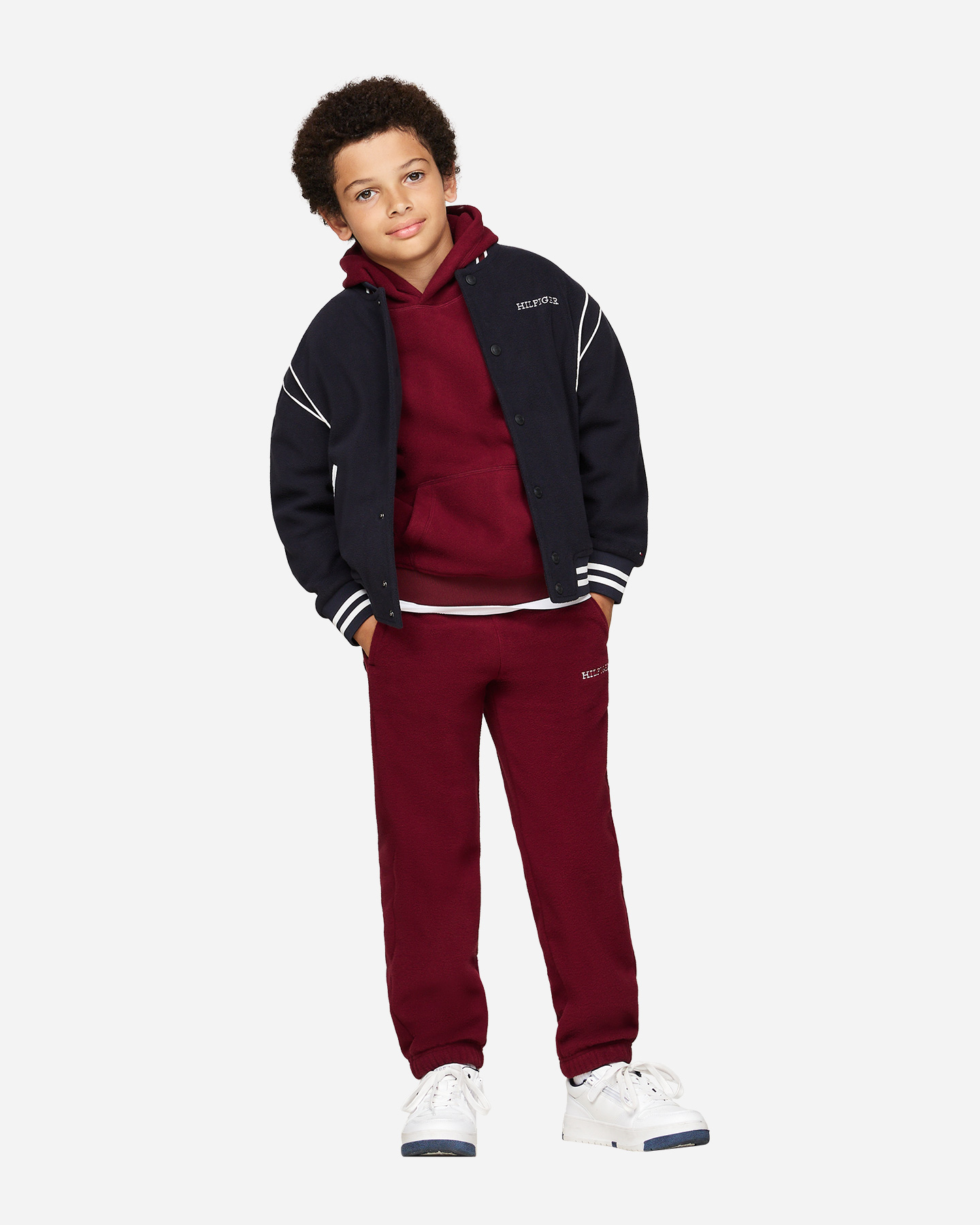 Giubbotto TOMMY HILFIGER POLAR FL VARSITY JR - Blu Navy - 1 | Cisalfa Sport