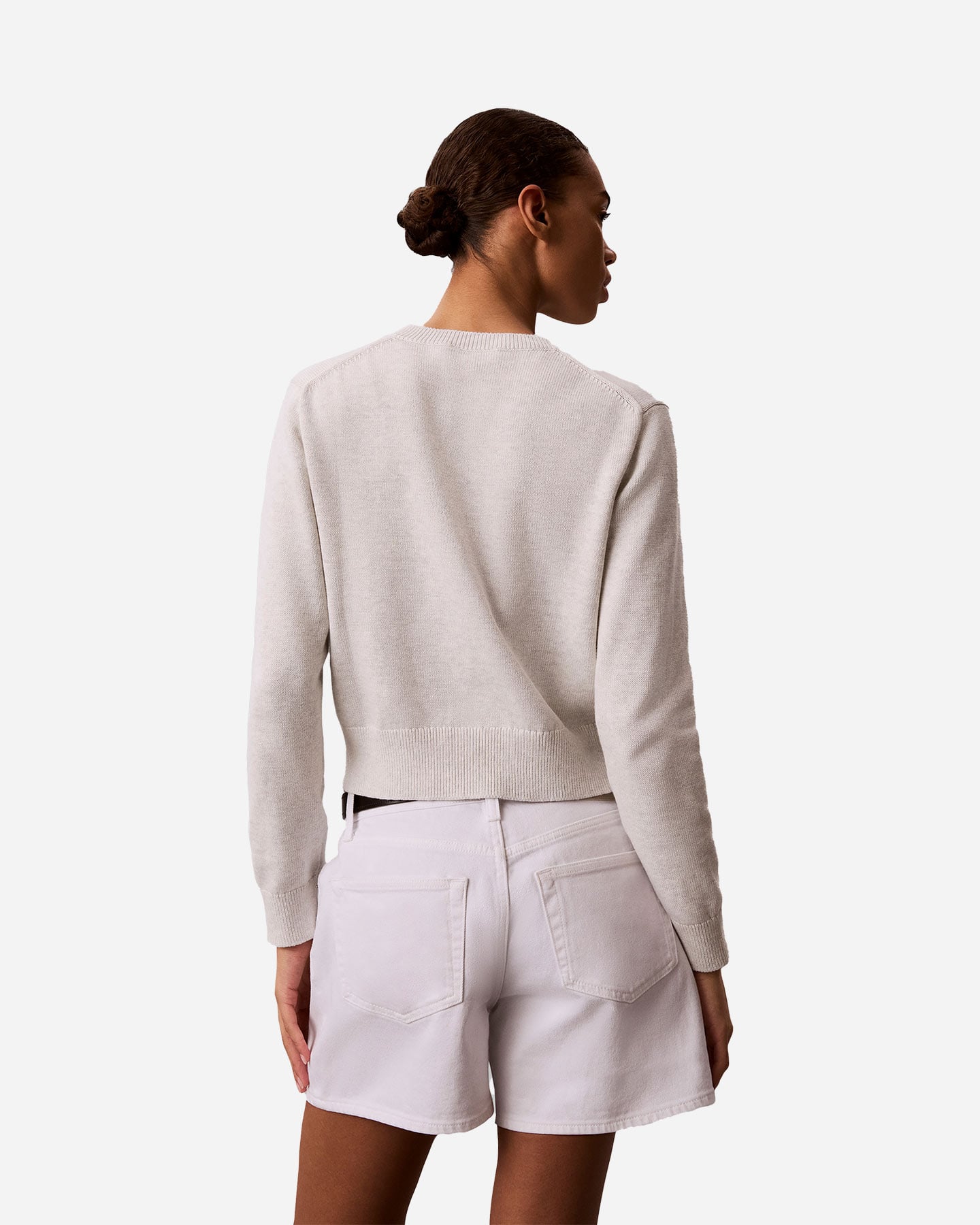 Maglione CALVIN KLEIN JEANS LOGO W - Bianco - 3 | Cisalfa Sport