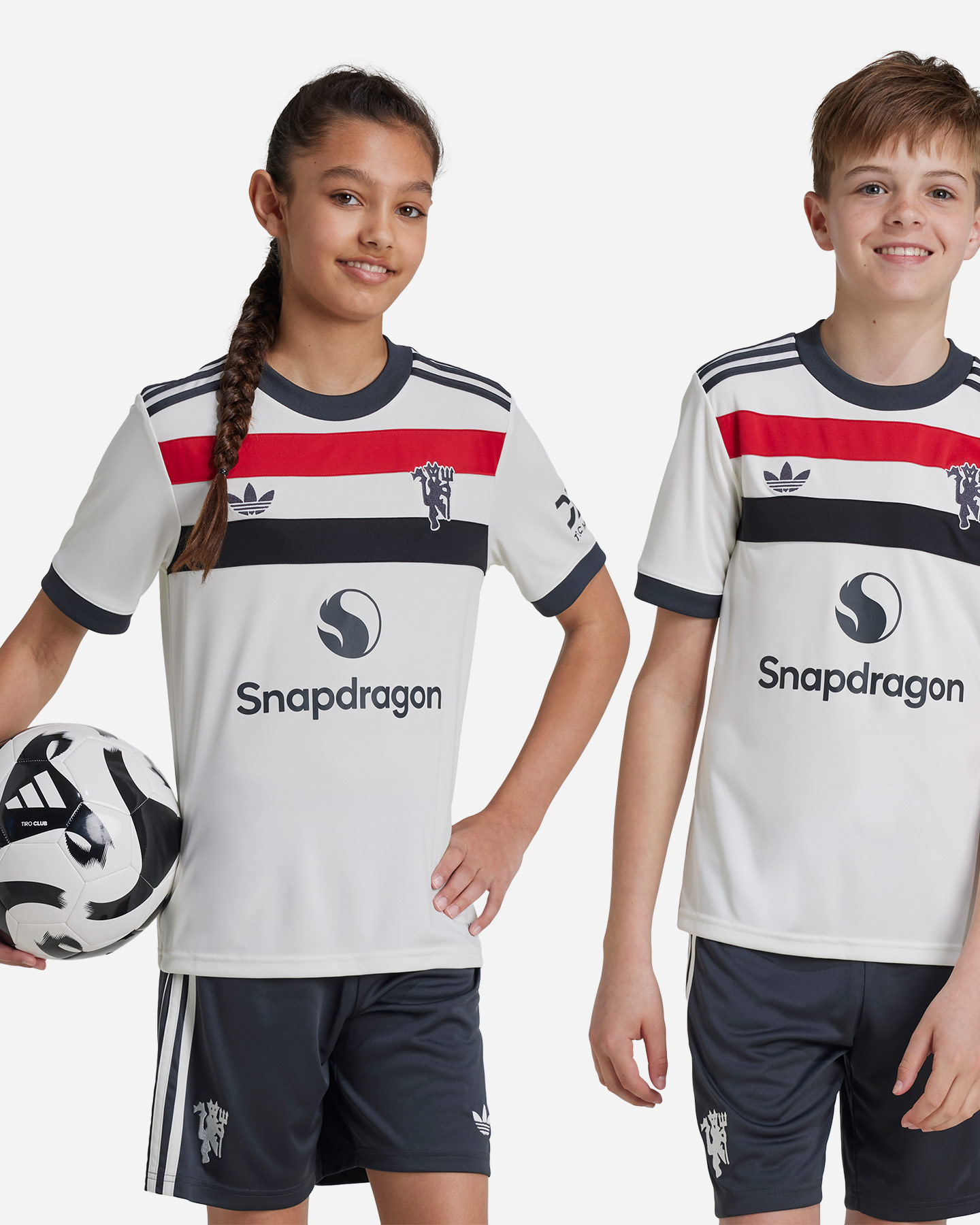 Maglia calcio ufficiale ADIDAS MANCHESTER UNITED 3RD 24-25 JR - Bianco - 1 | Cisalfa Sport