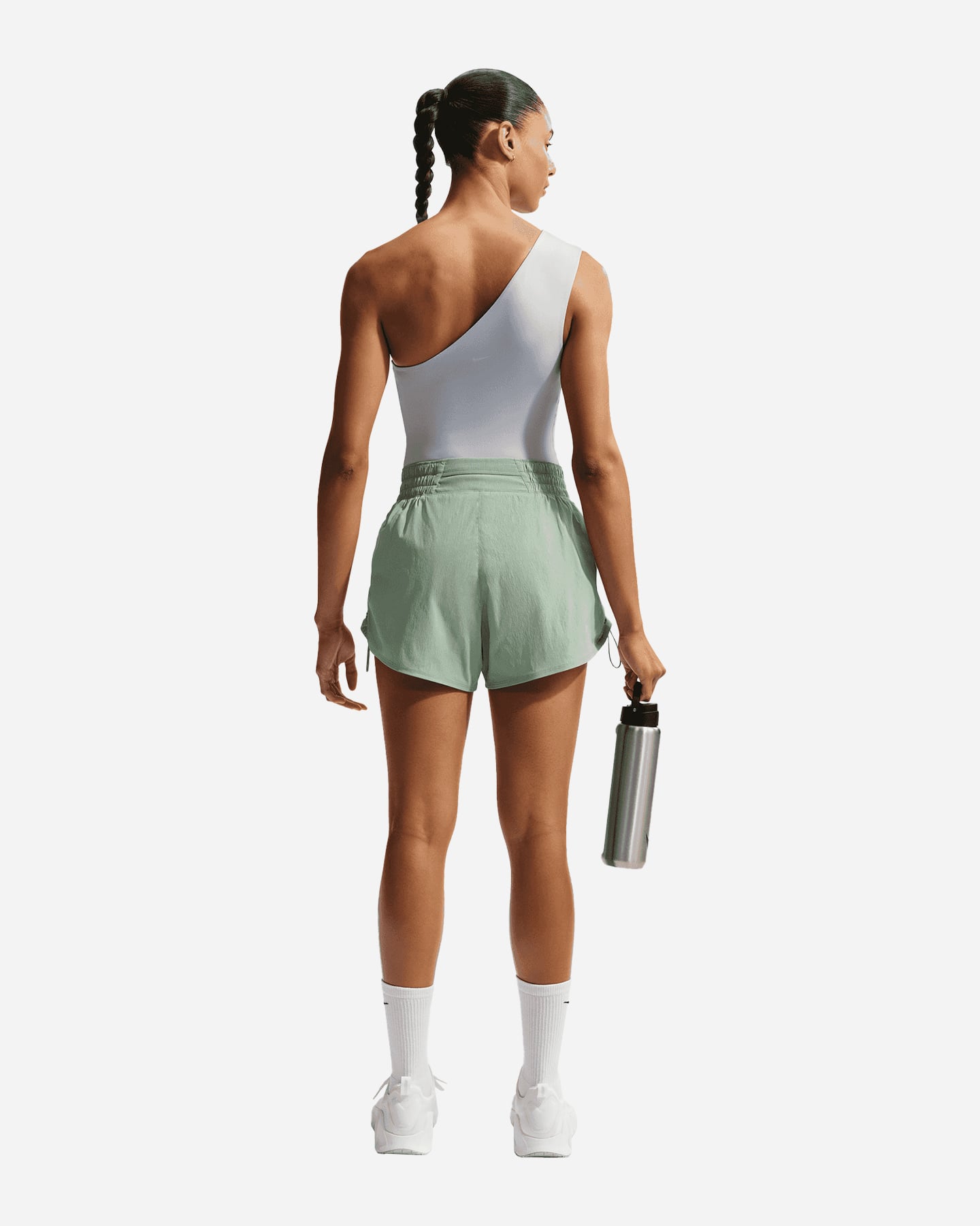 Short training NIKE DRI FIT ONE 5IN W - Verde - 2 | Cisalfa Sport