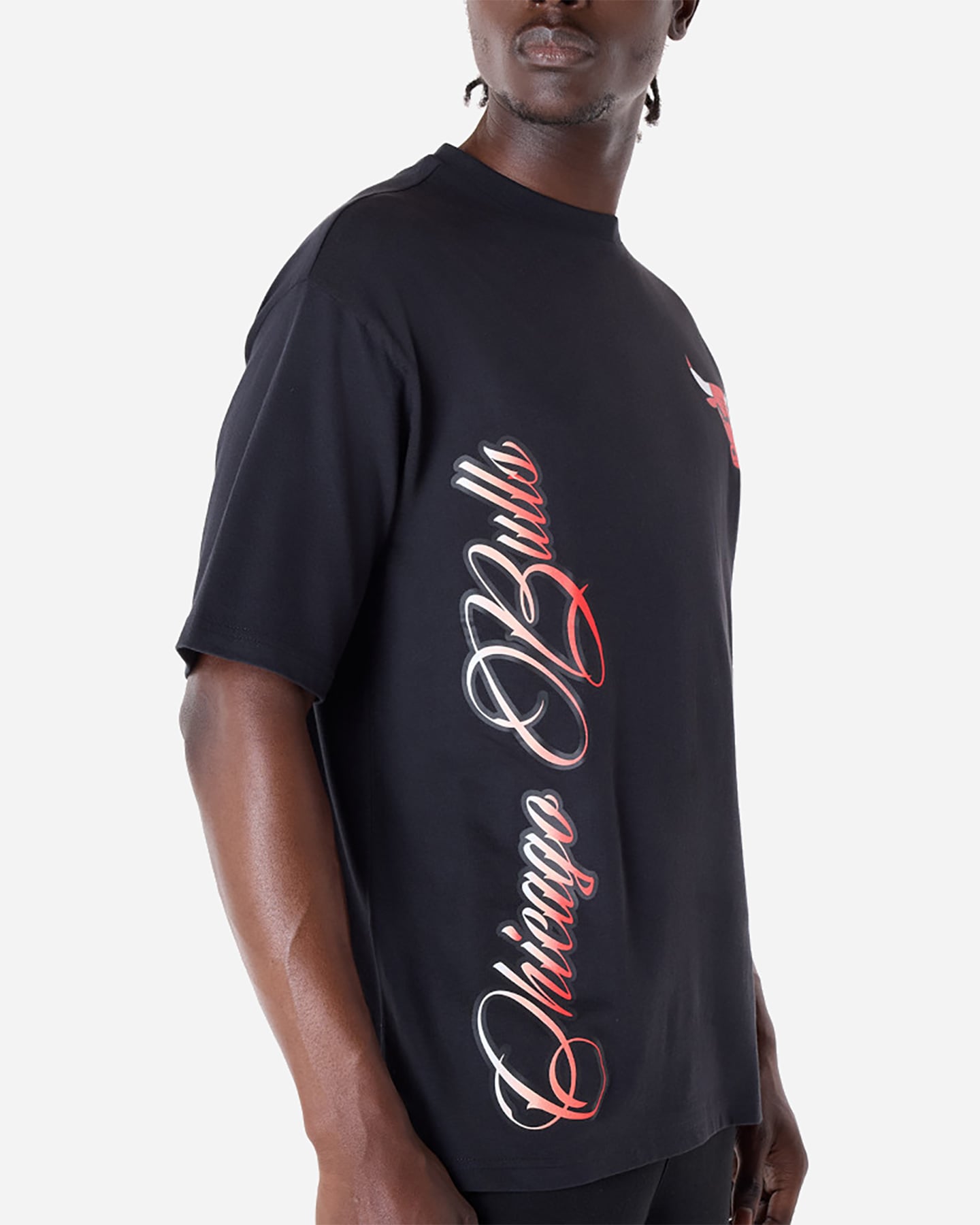 T shirt nba NEW ERA FONT GRAPHIC BULLS M - Nero - 2 | Cisalfa Sport