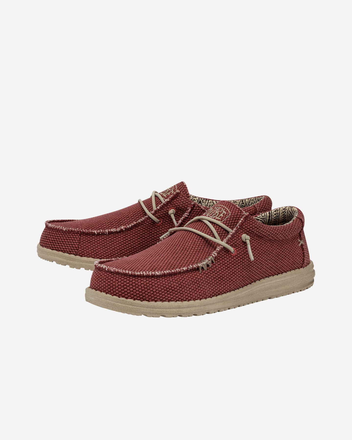 Scarpe urban HEYDUDE WALLY BRAIDED M - Rosso - 1 | Cisalfa Sport