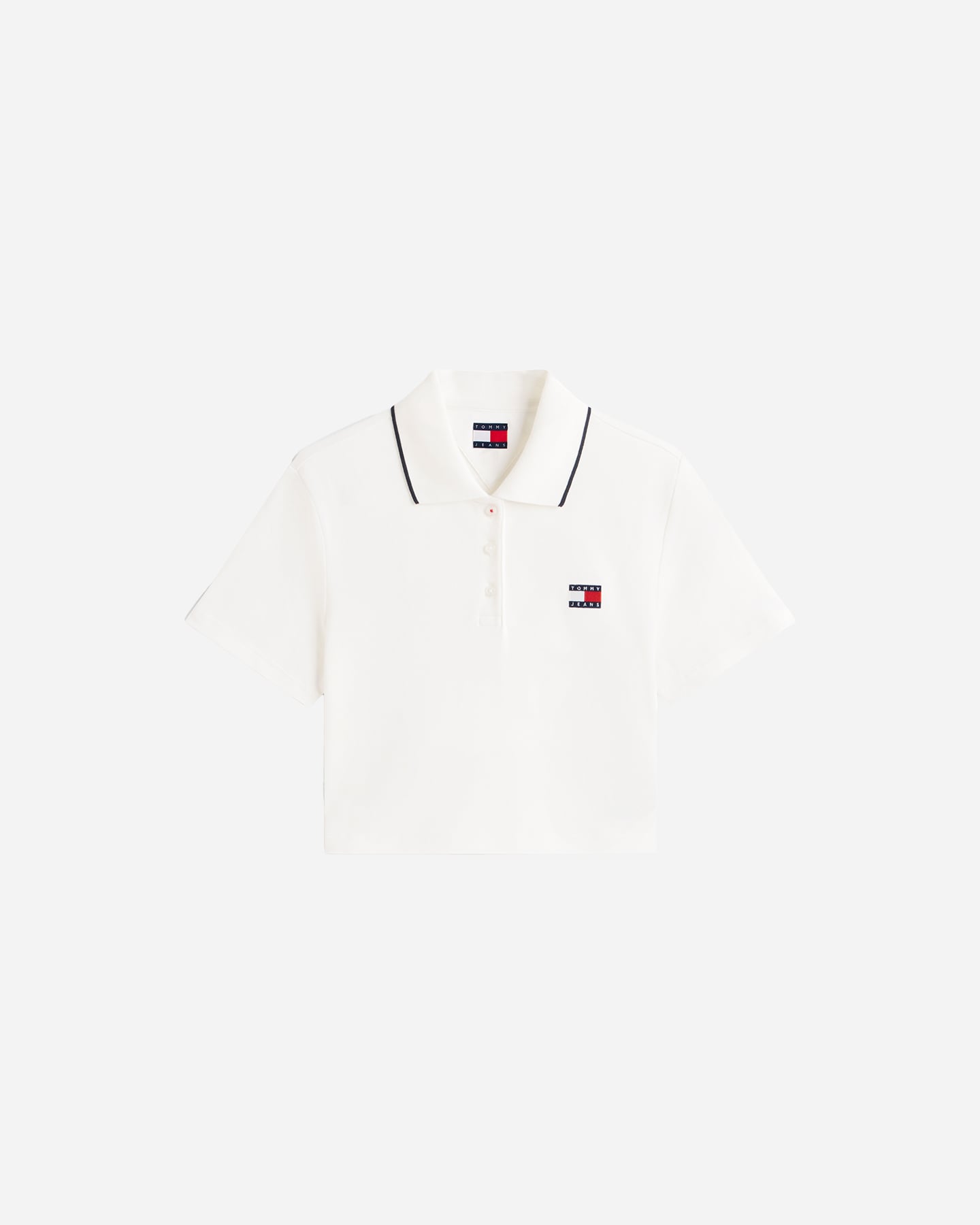 Polo TOMMY HILFIGER BADGE CROP W - Bianco - 1 | Cisalfa Sport