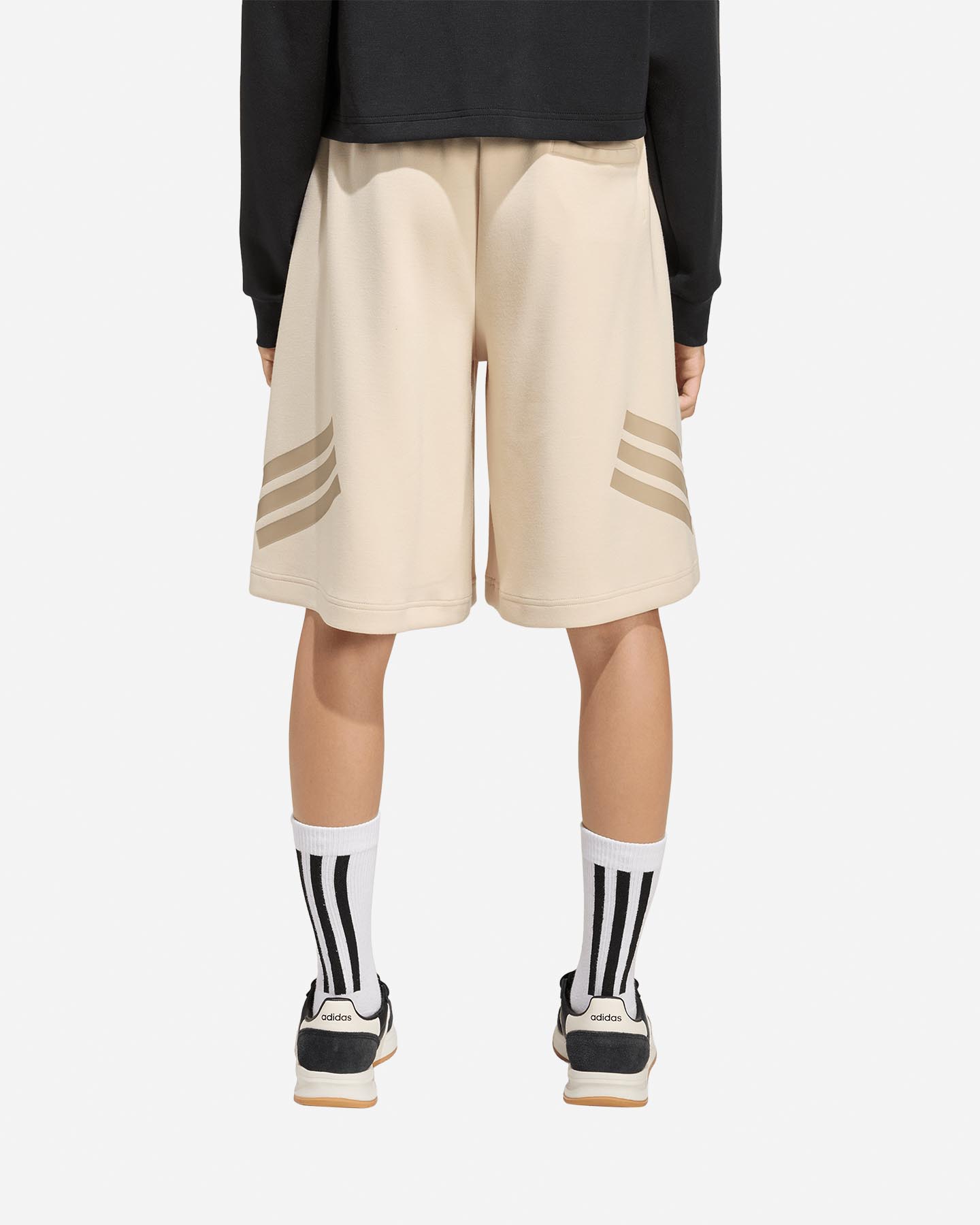 Pantaloncini ADIDAS FUTURE ICONS JR - Beige - 2 | Cisalfa Sport