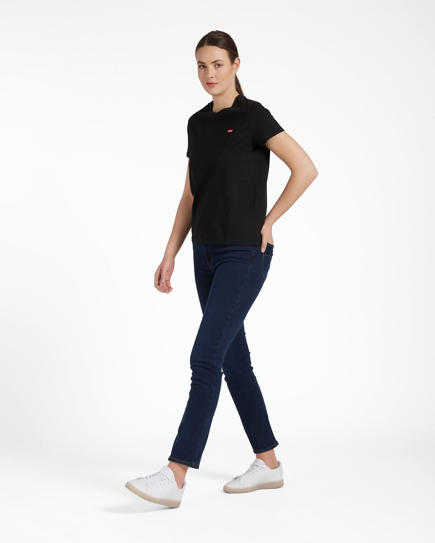 T-shirt LEVI'S SMALL LOGO CHESTHIT W - Nero - 3 | Cisalfa Sport