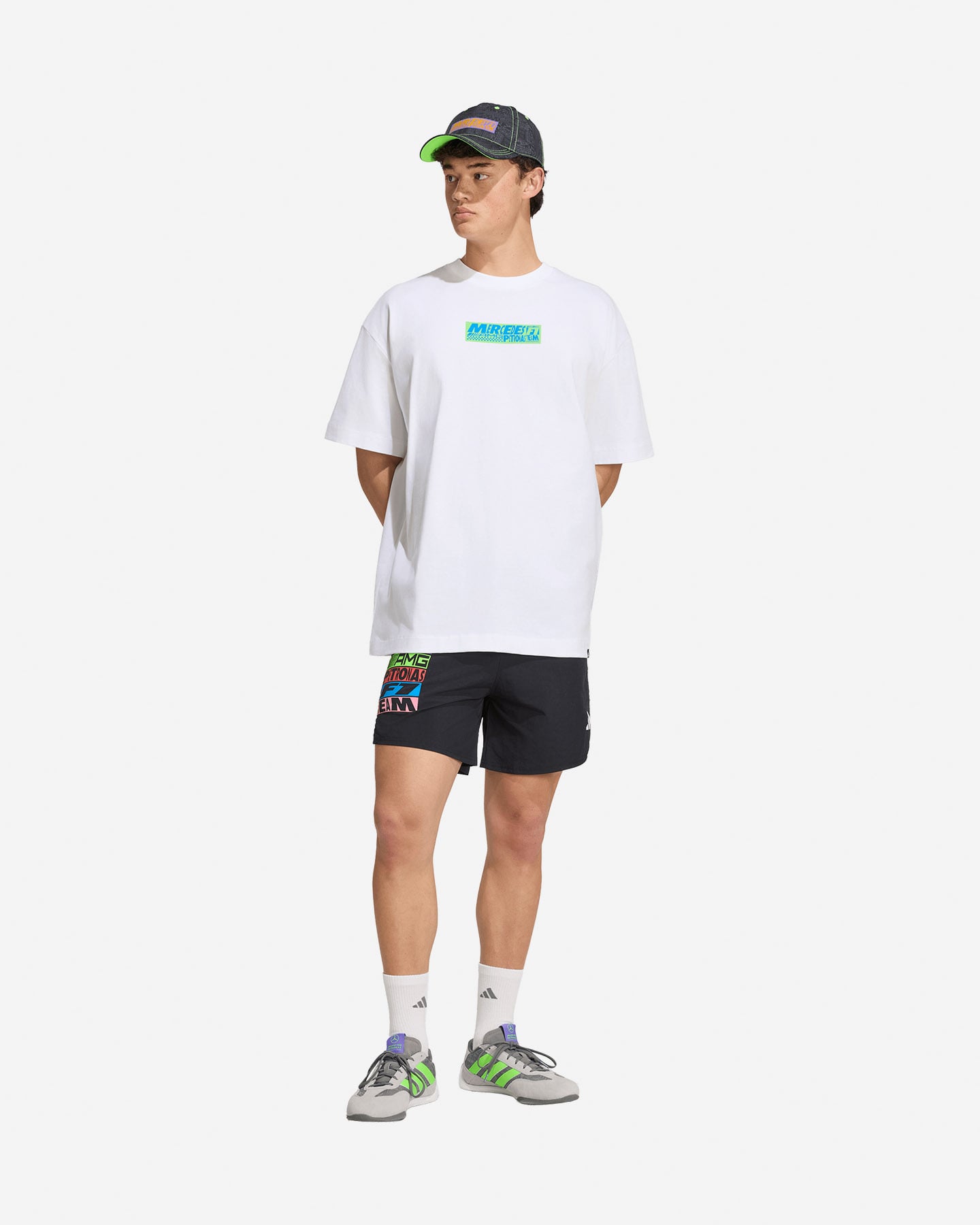 T-shirt ADIDAS MERCEDES - AMG PETRONAS FORMULA 1 TEAM LIGHTS ON M - Bianco - 2 | Cisalfa Sport