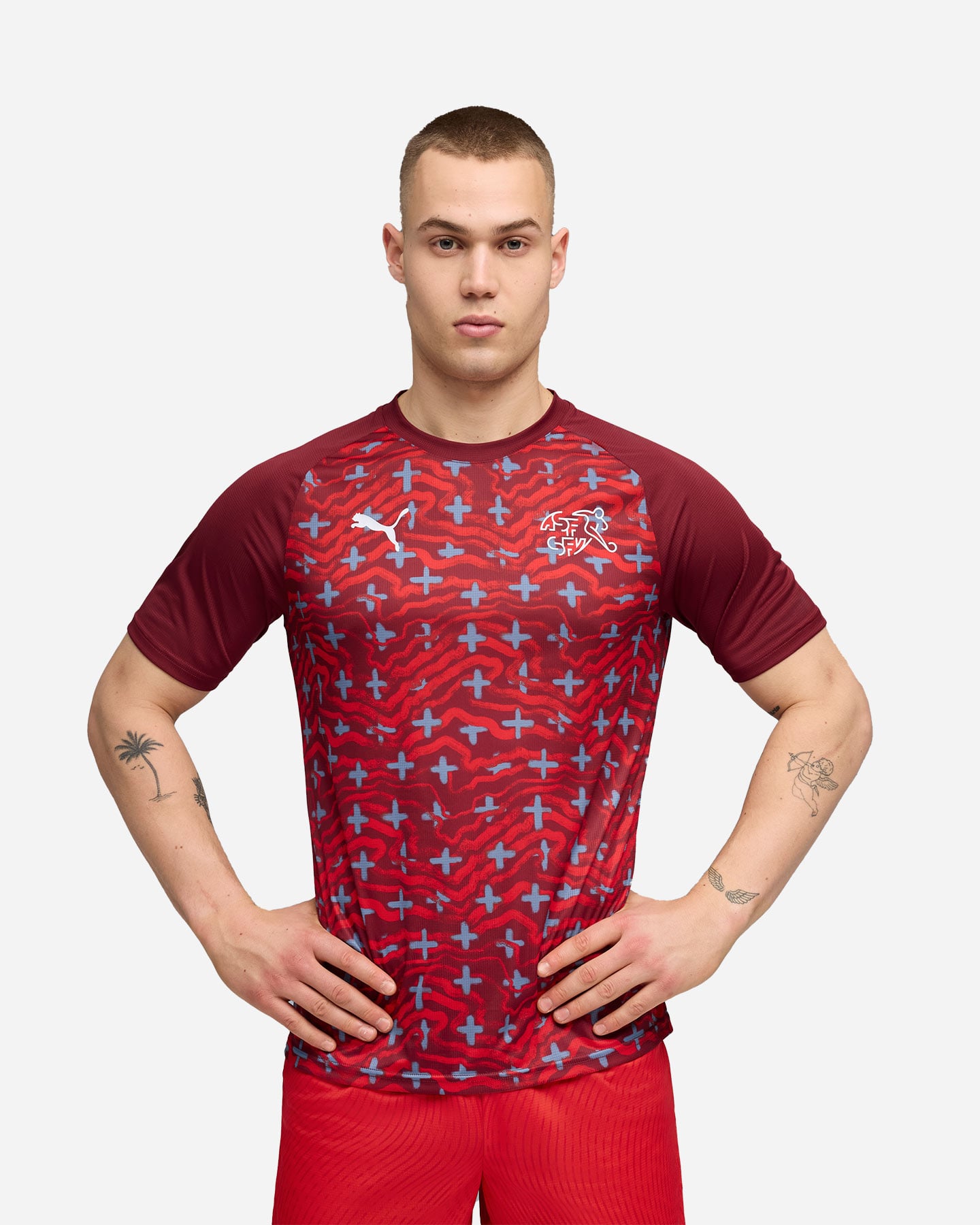 Abbigliamento calcio ufficiale PUMA PREMATCH SVIZZERA 26 M - Color mix - 2 | Cisalfa Sport