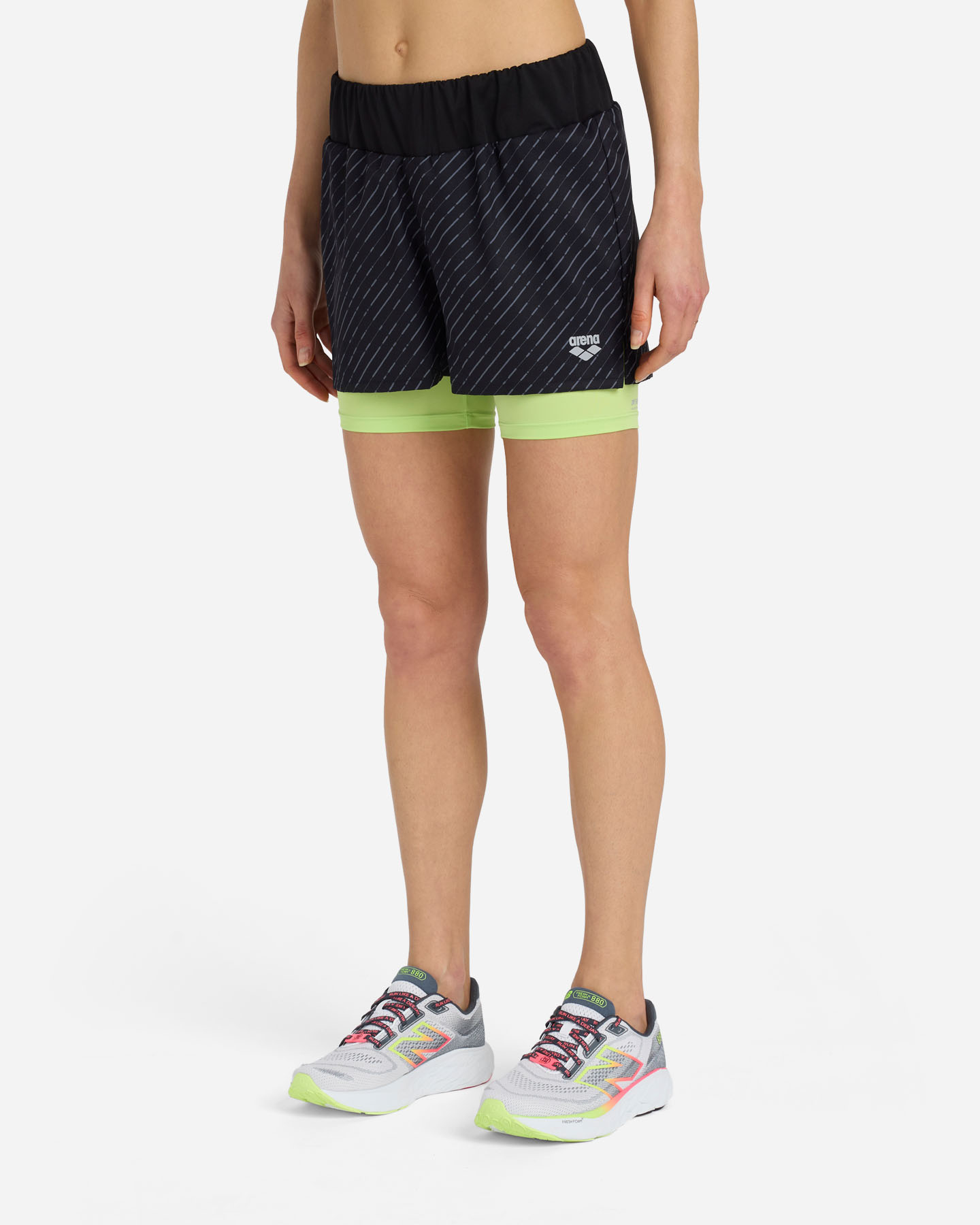 Short running ARENA ATHLETIC RUN W - Nero - 3 | Cisalfa Sport