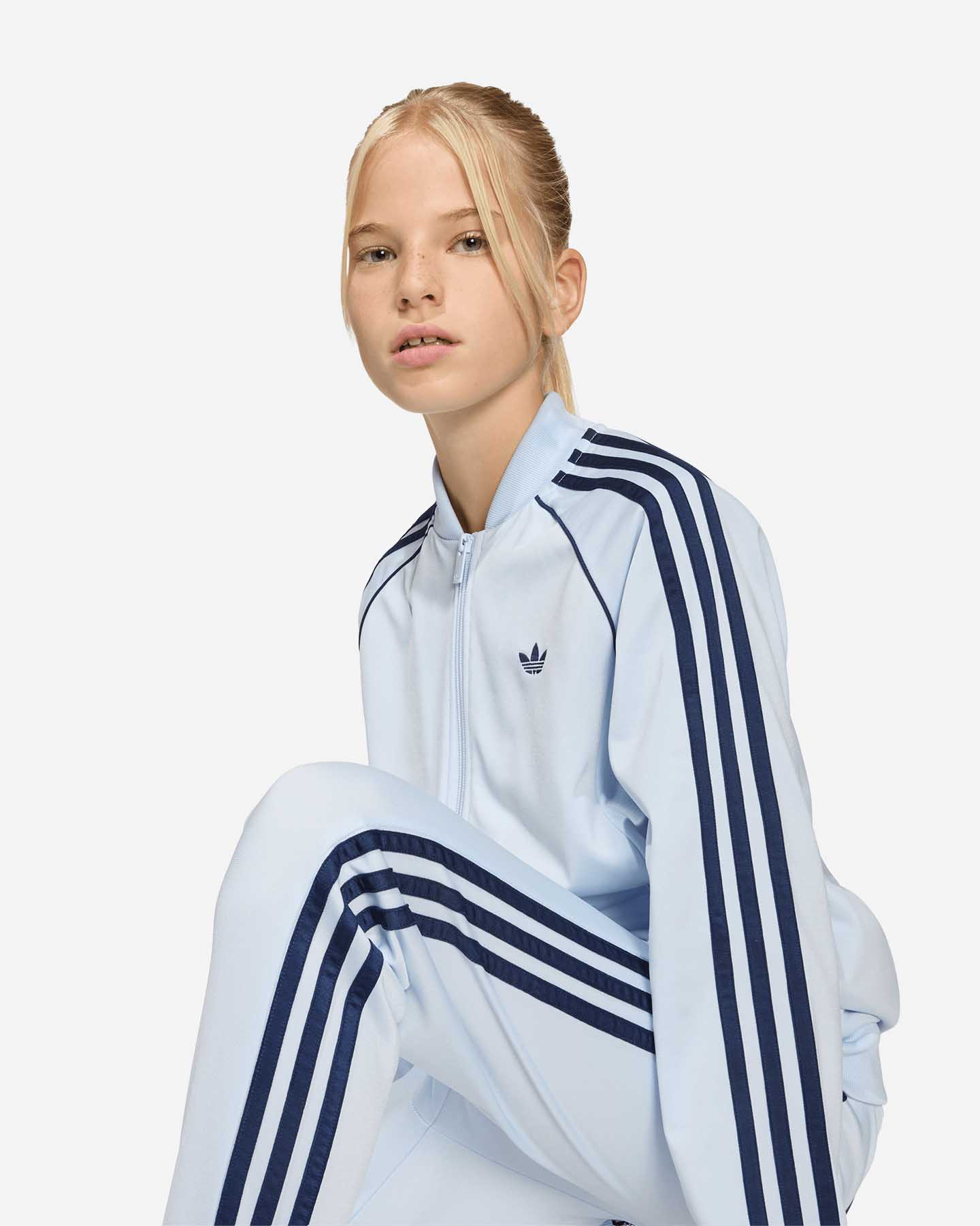 Felpa ADIDAS SST JR - Azzurro - 5 | Cisalfa Sport