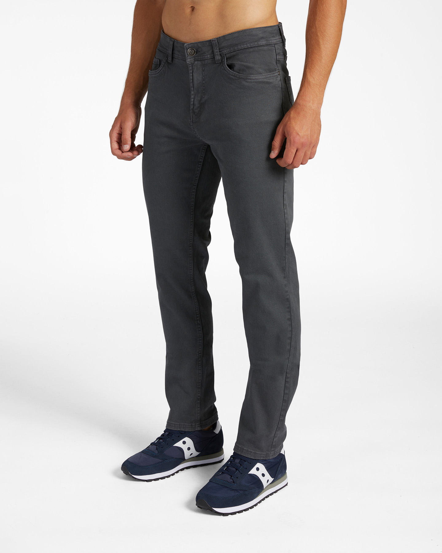 Pantalone DACK'S 5TS SLIM TWILL M - Grigio - 2 | Cisalfa Sport
