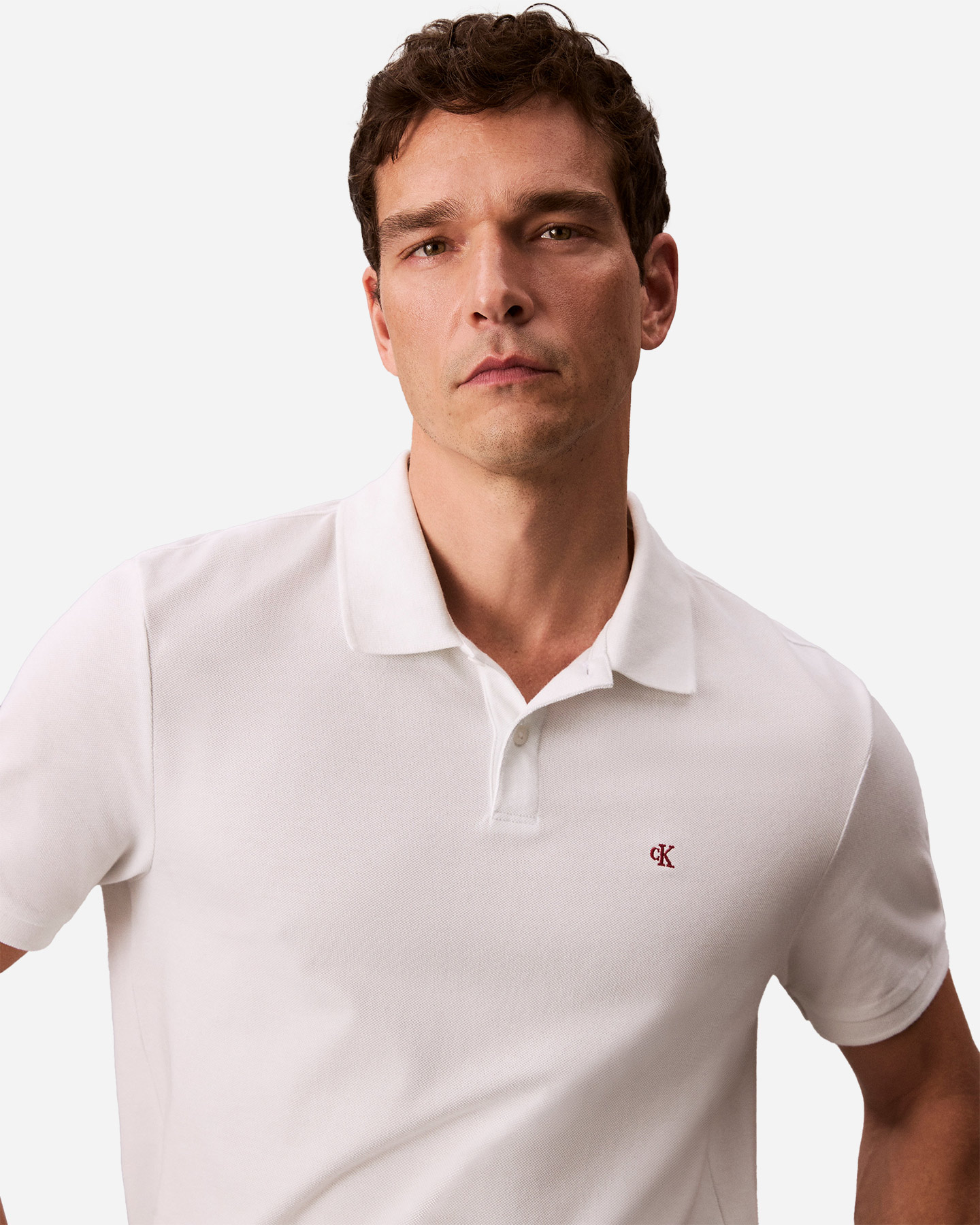 Polo CALVIN KLEIN JEANS SMALL LOGO M - Bianco - 4 | Cisalfa Sport