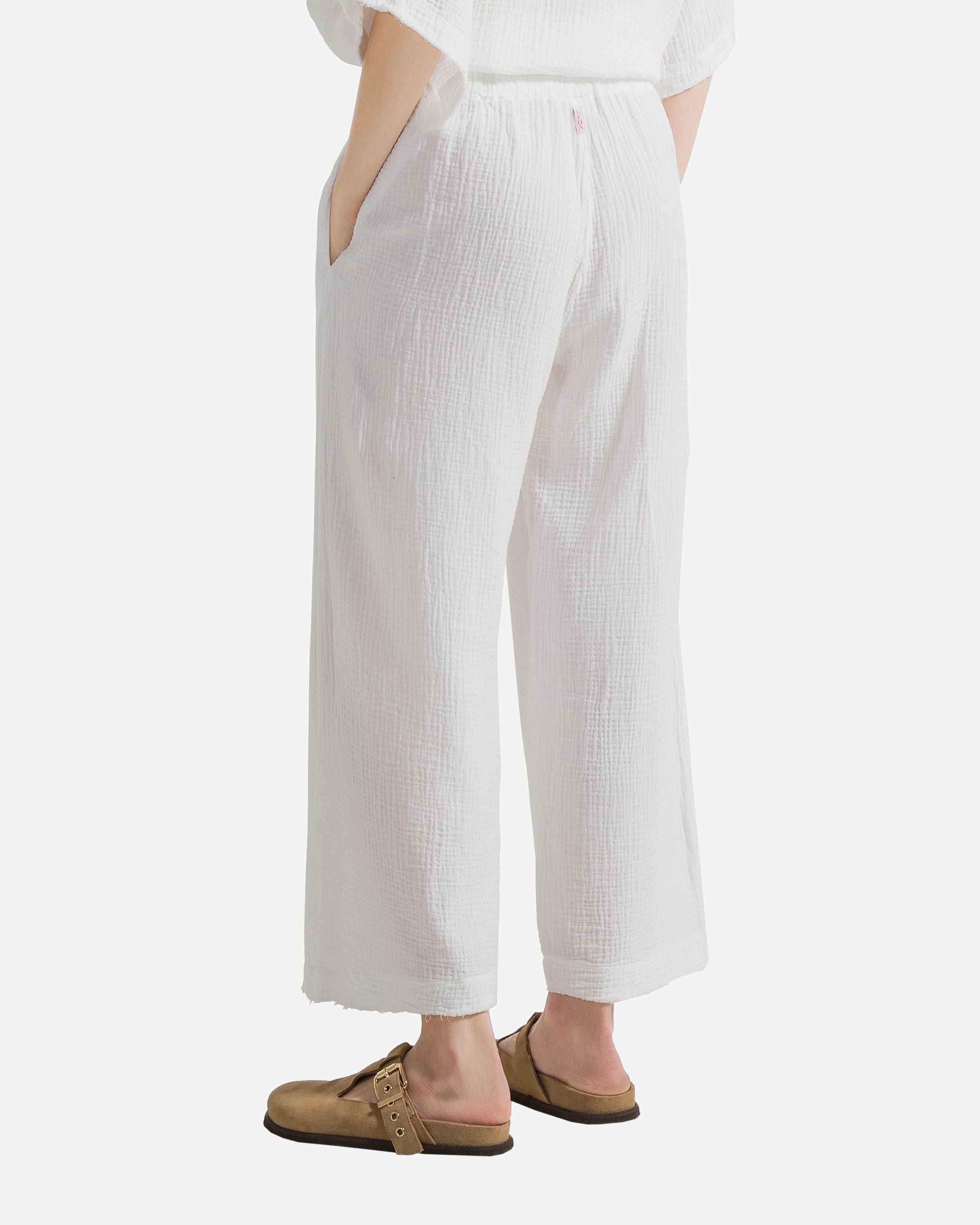 Pantalone DEHA PALAZZO W - Bianco - 3 | Cisalfa Sport