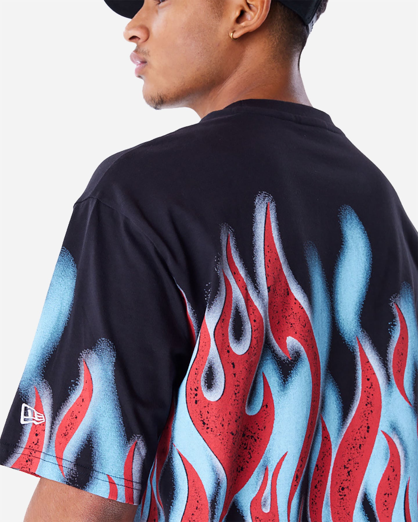 T shirt nba NEW ERA FLAME BULLS M - Nero - 3 | Cisalfa Sport