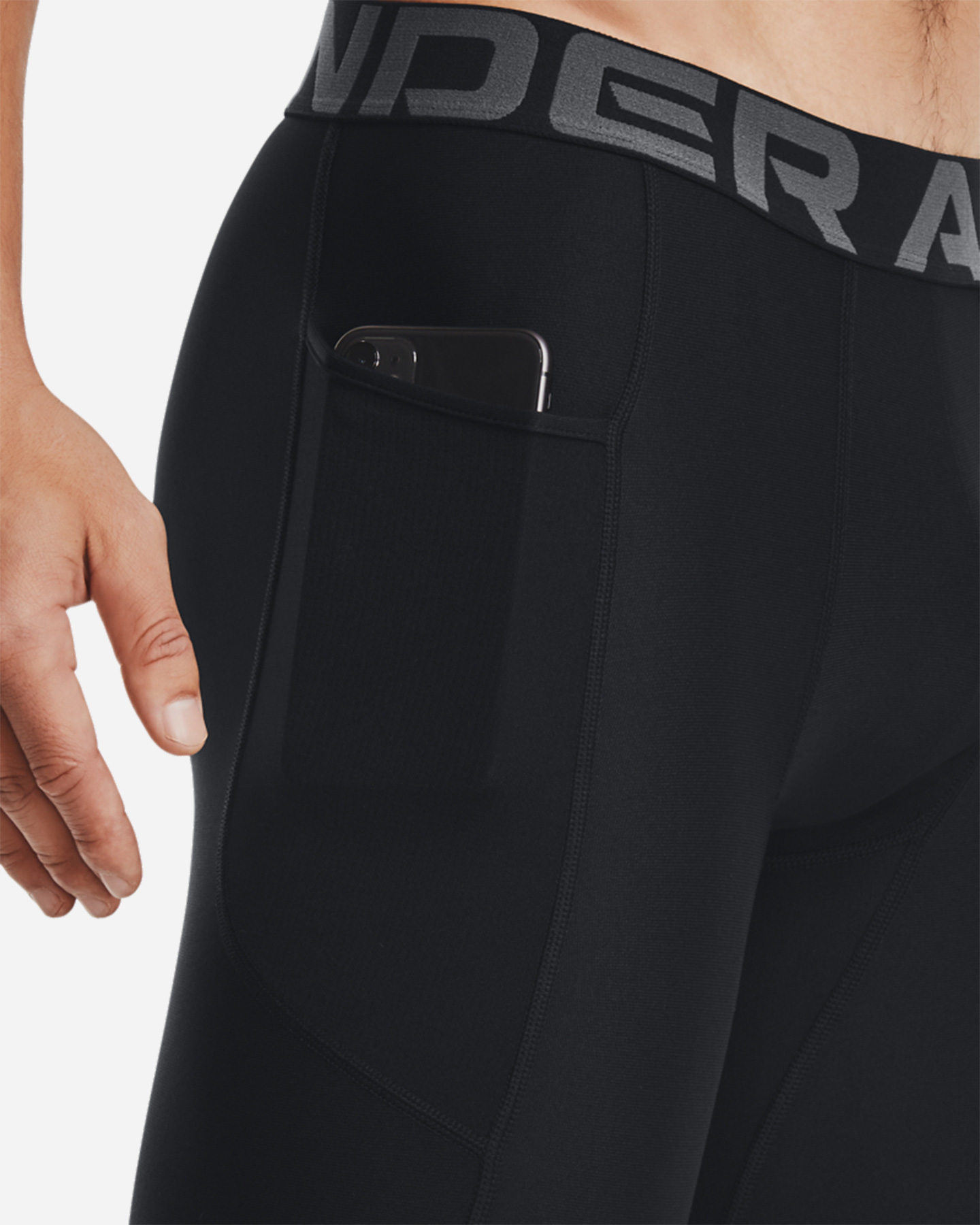Pantalone training UNDER ARMOUR HEATGEAR M - Nero - 4 | Cisalfa Sport