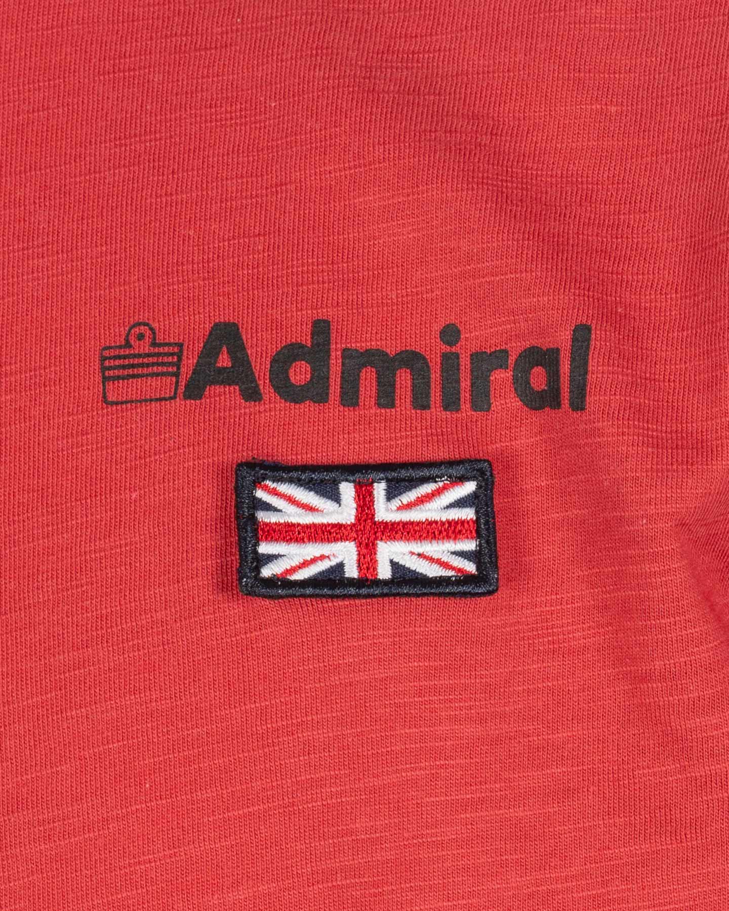 T-shirt ADMIRAL ESSENTIAL COLLEGE JR - Rosso - 4 | Cisalfa Sport