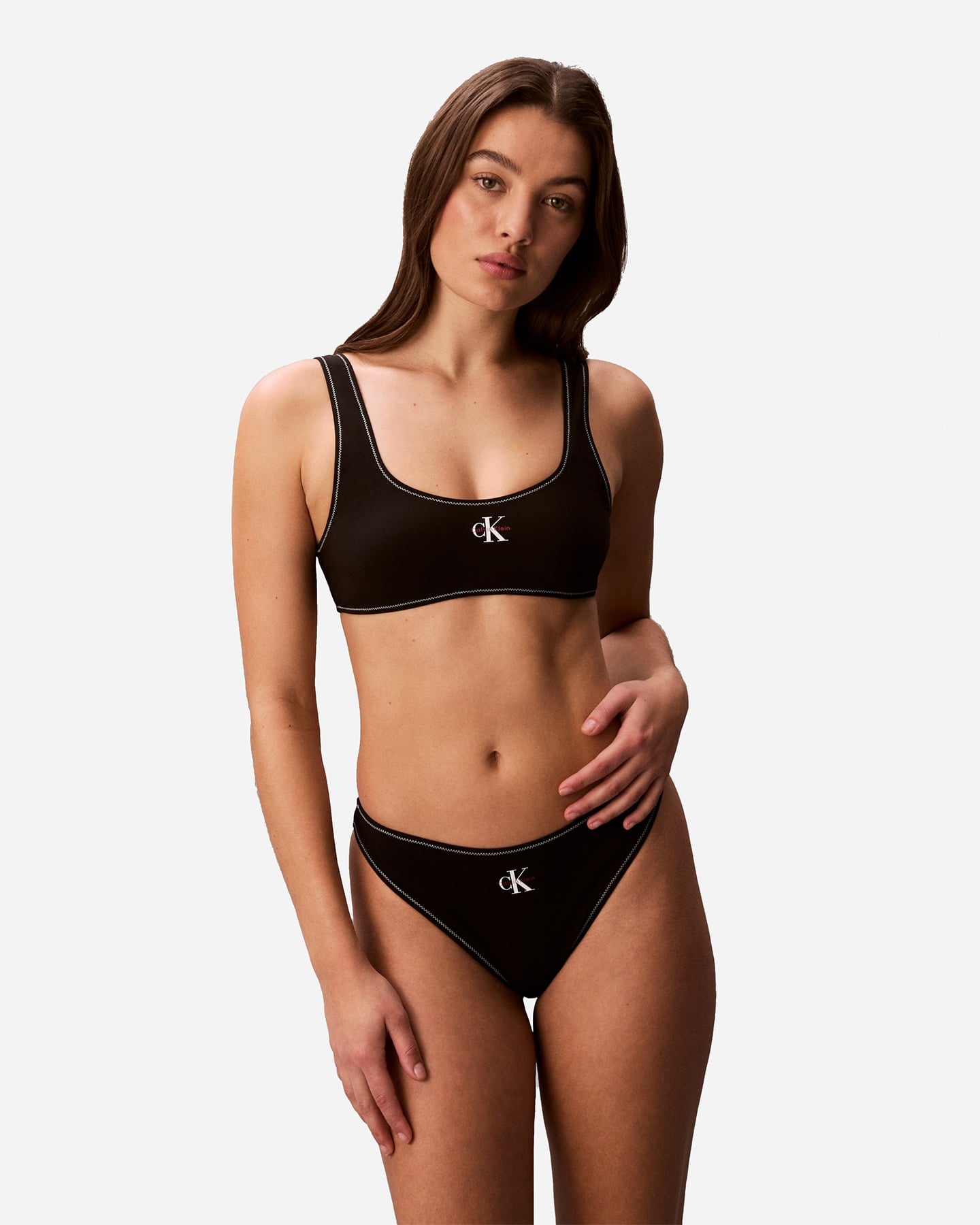 Reggiseno mare CALVIN KLEIN JEANS MONOGRAM W - Nero - 1 | Cisalfa Sport