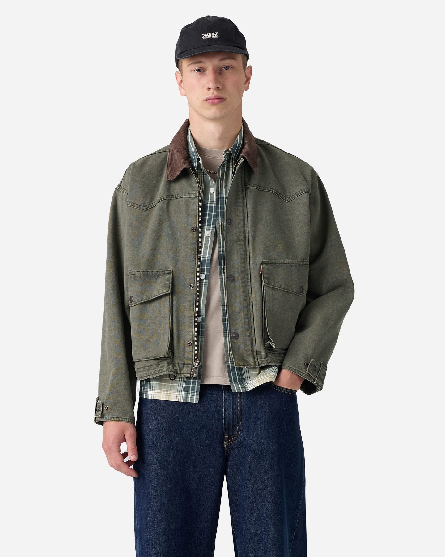 Giubbotto LEVI'S CANVAS COLLO CORDUROY M - Denim - 1 | Cisalfa Sport
