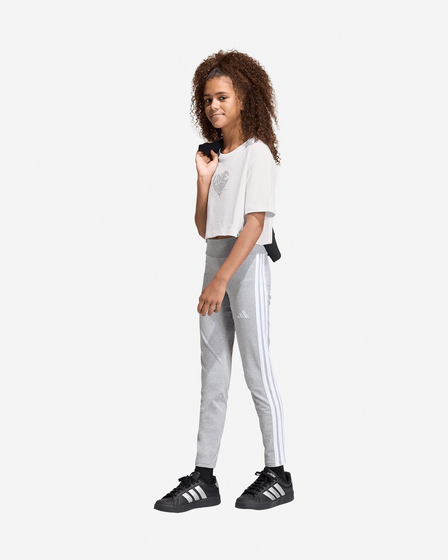T-shirt ADIDAS EVERYDAY GLAM GRAPHIC JR - Bianco - 3 | Cisalfa Sport