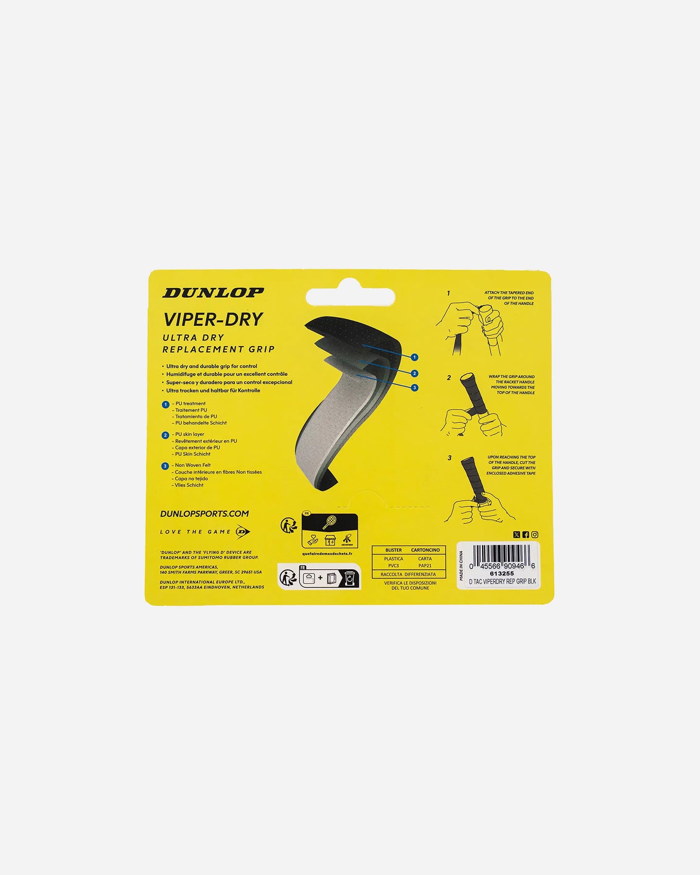 Grip tennis DUNLOP OVERGRIP  - Bianco - 1 | Cisalfa Sport