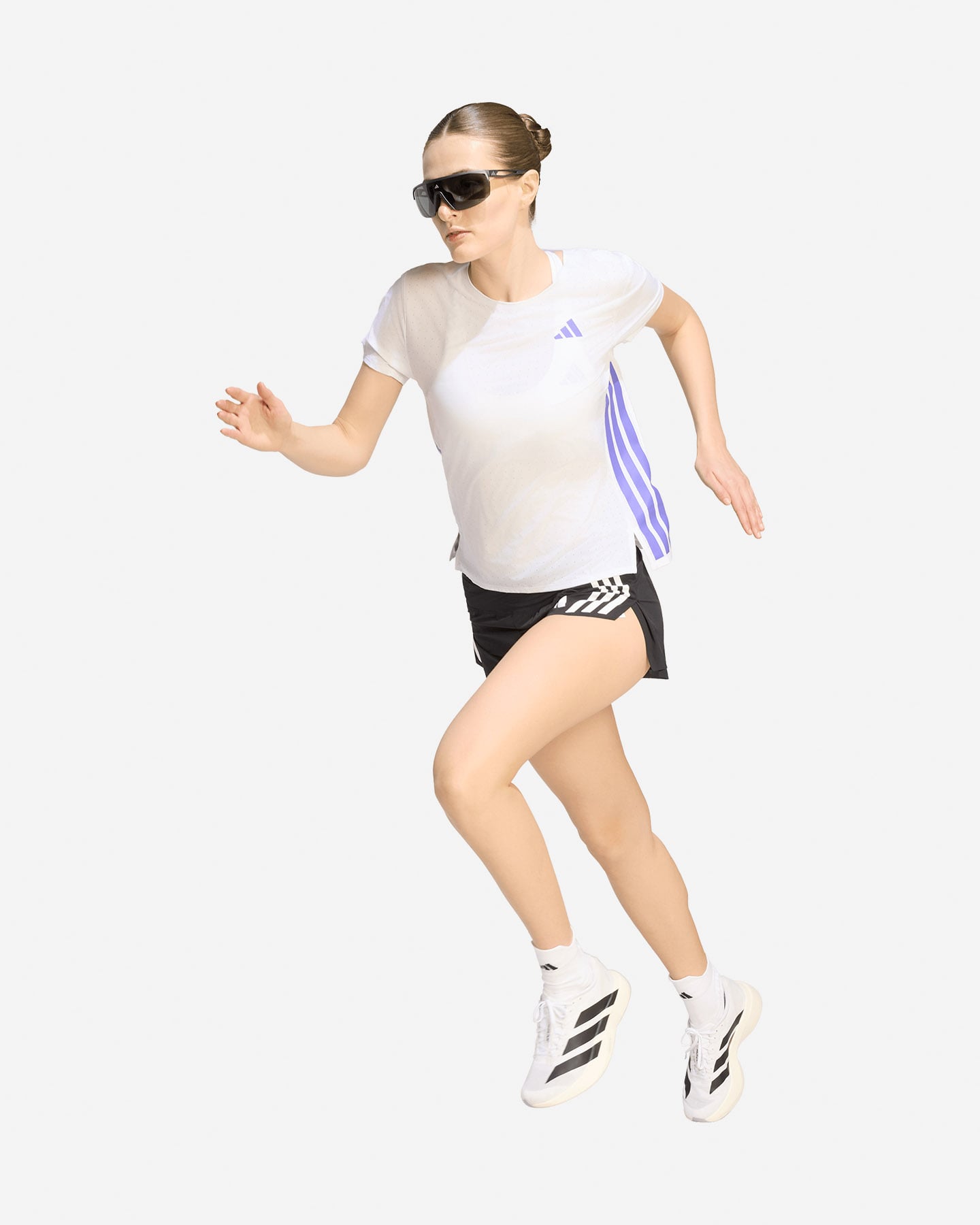 T-shirt running ADIDAS ADIZERO W - Bianco - 2 | Cisalfa Sport