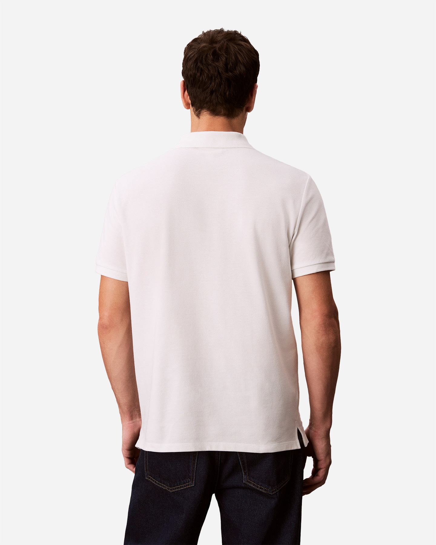Polo CALVIN KLEIN JEANS SMALL LOGO M - Bianco - 2 | Cisalfa Sport