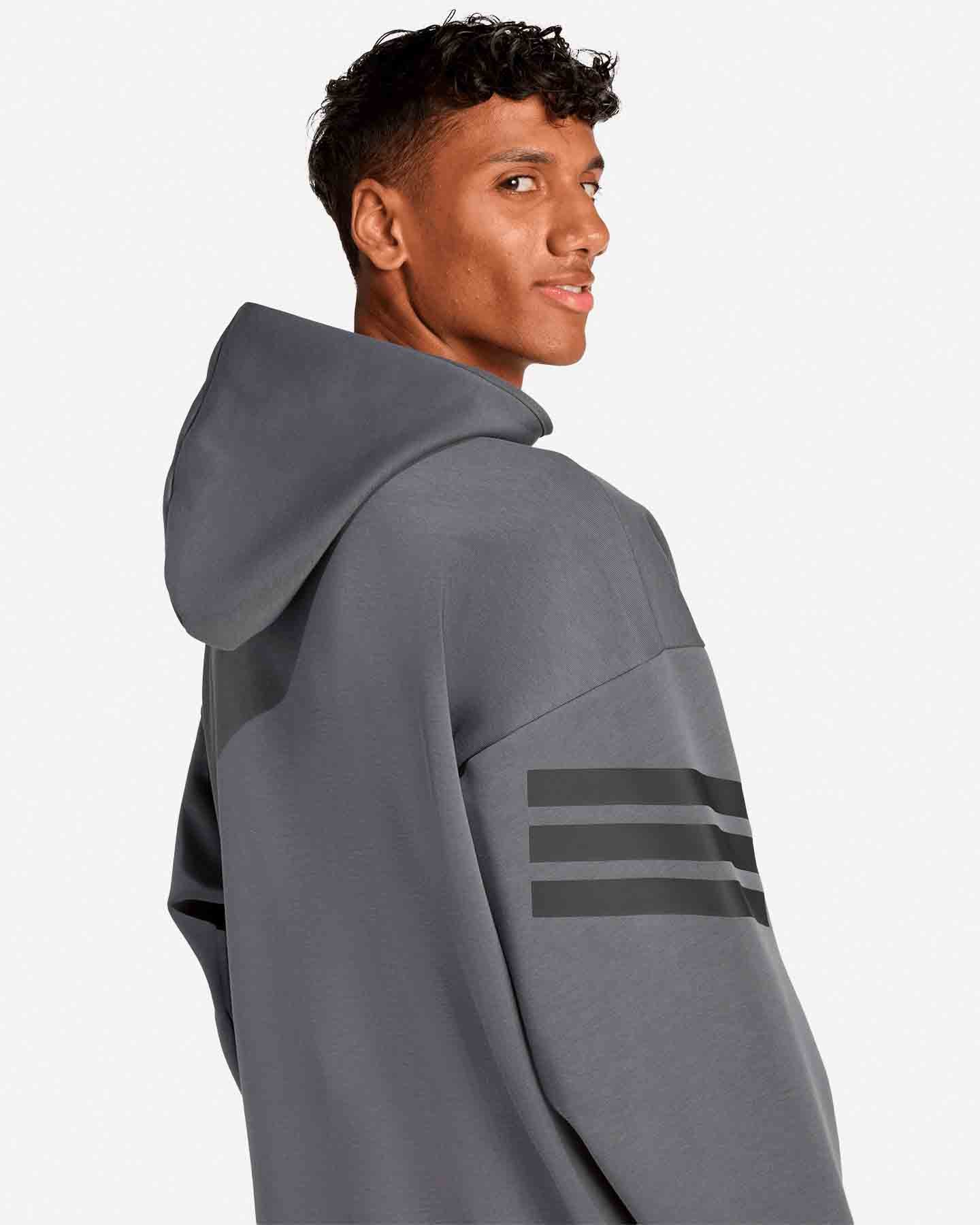 Felpa ADIDAS FUTURE ICONS 3STRIPES M - Grigio - 5 | Cisalfa Sport