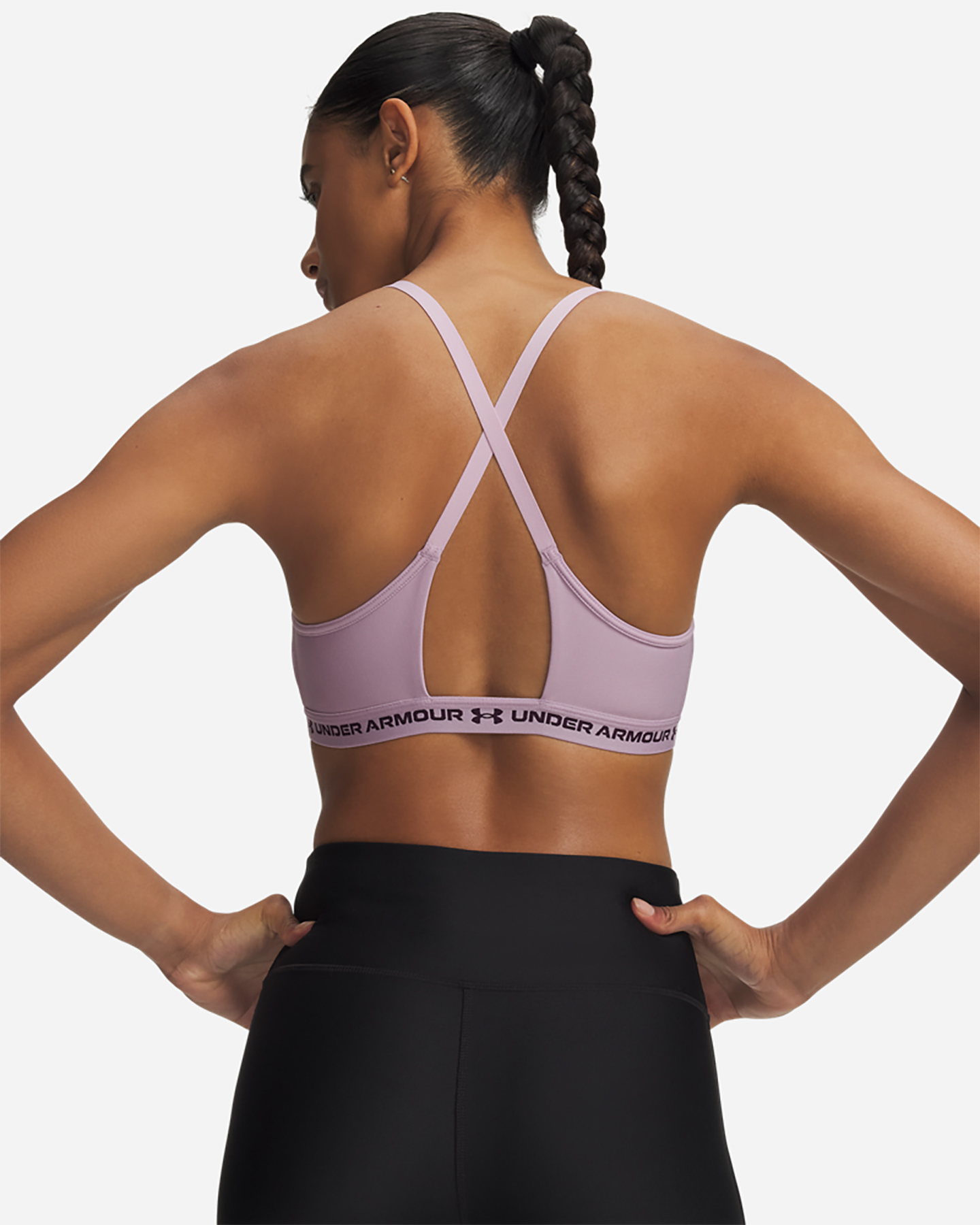 Bra training UNDER ARMOUR CROSSBACK LOW W - Rosa - 1 | Cisalfa Sport
