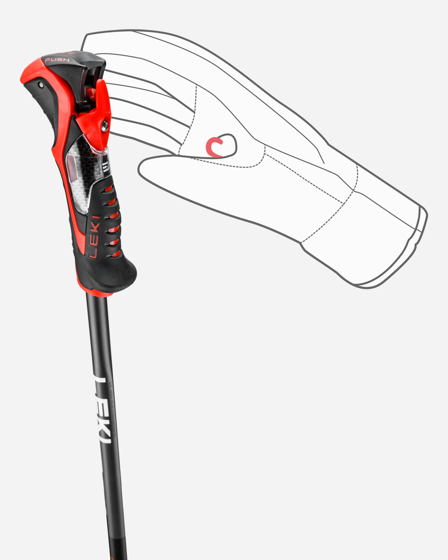 Bastoncini sci LEKI AIRFOIL 3D  - Nero - 4 | Cisalfa Sport