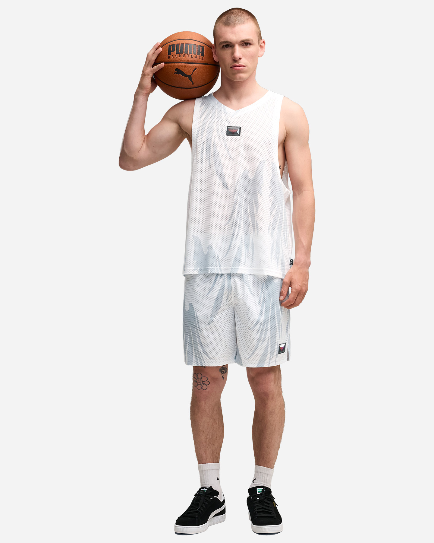 Pantaloncini basket PUMA RARE SUPPLY M - Grigio - 4 | Cisalfa Sport