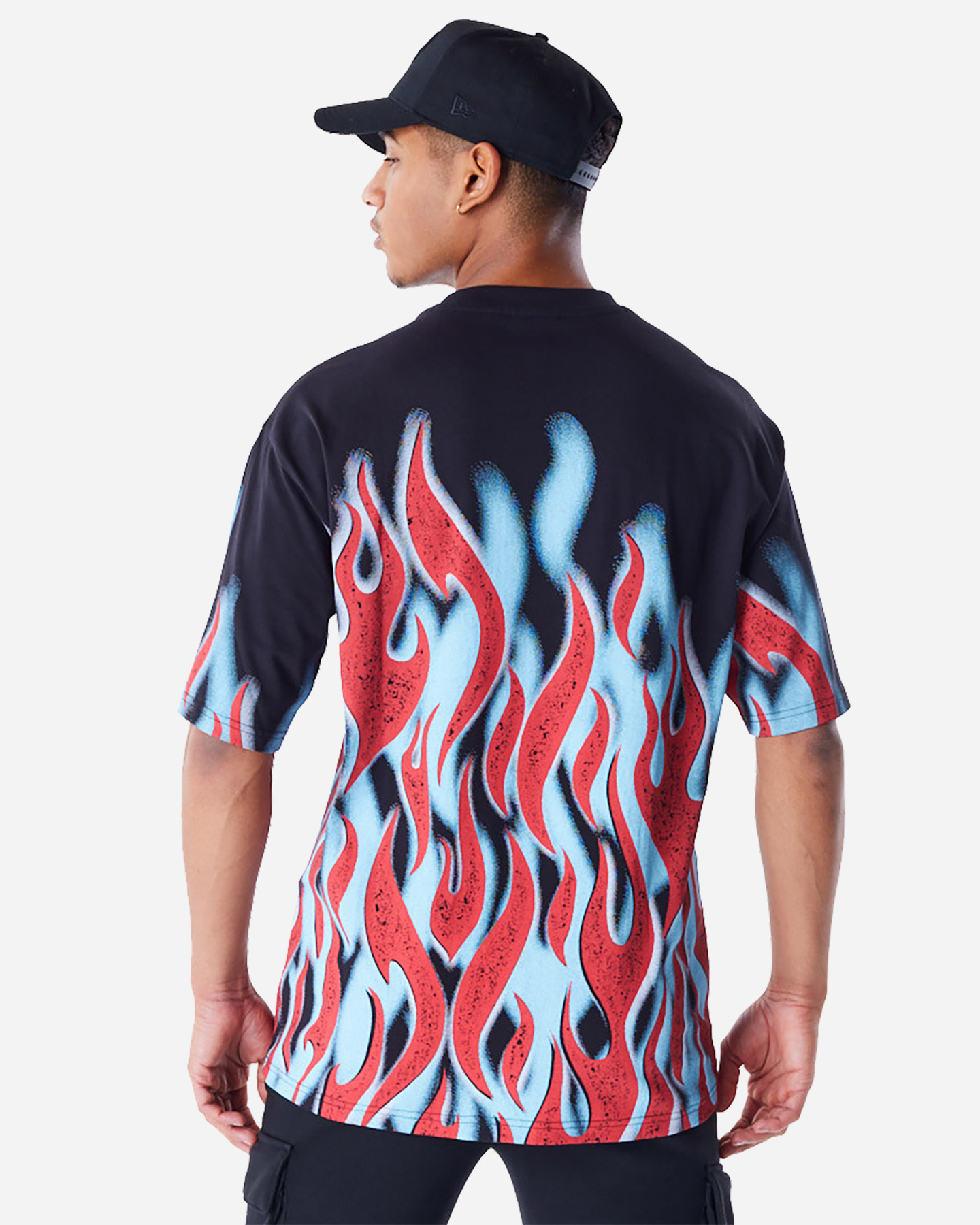 T shirt nba NEW ERA FLAME BULLS M - Nero - 1 | Cisalfa Sport