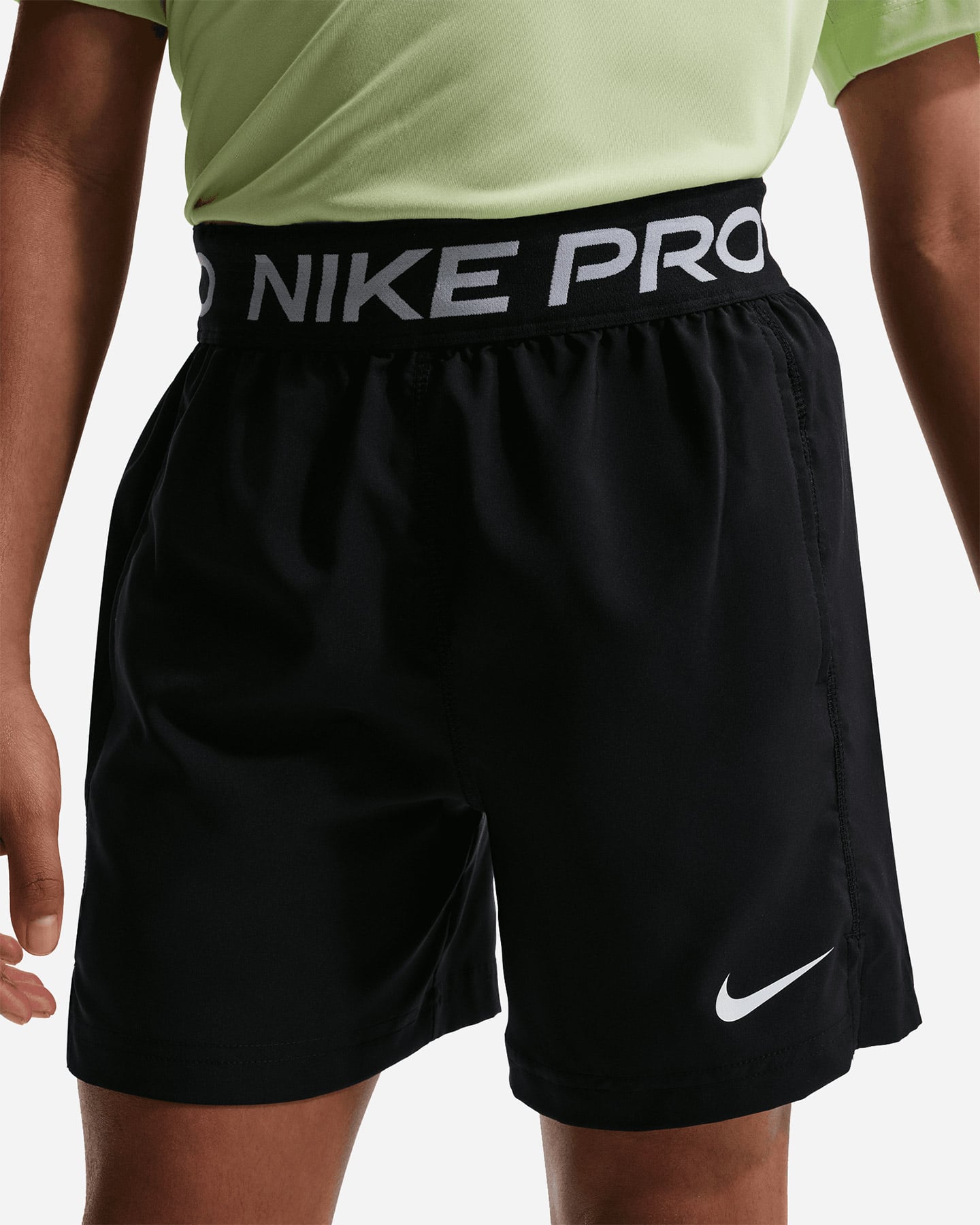 Pantaloncini NIKE DRIFIT PRO JR - Nero - 5 | Cisalfa Sport