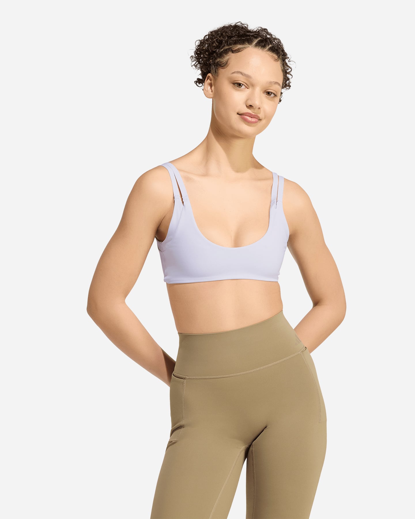 Bra training ADIDAS OPTIME TWIST W - Lilla - 2 | Cisalfa Sport