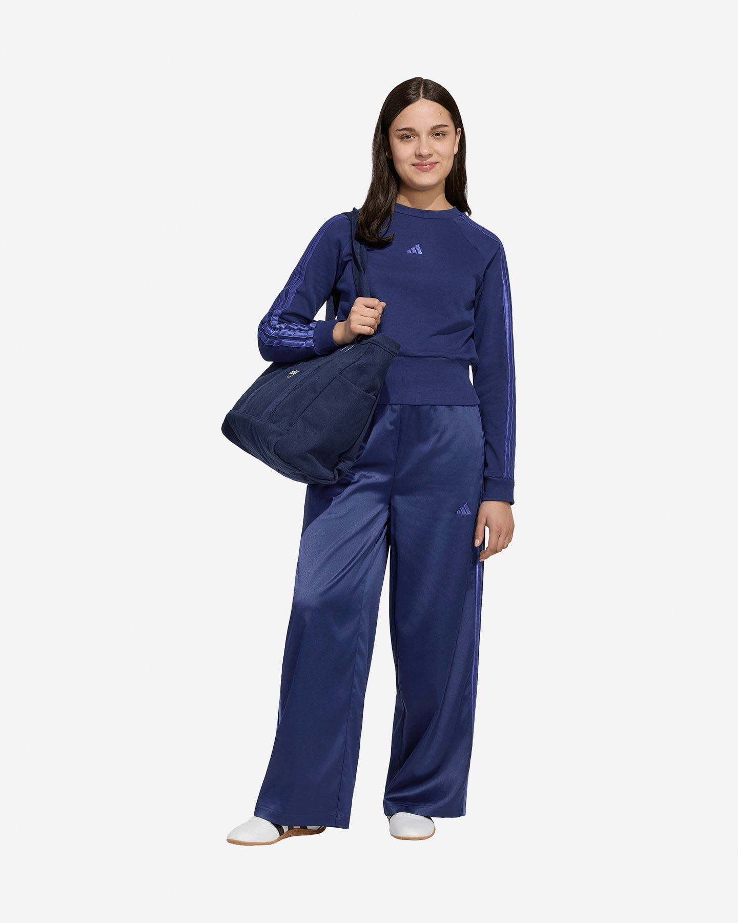 Felpa ADIDAS CLASSIC 3STRIPES JR - Blu - 2 | Cisalfa Sport